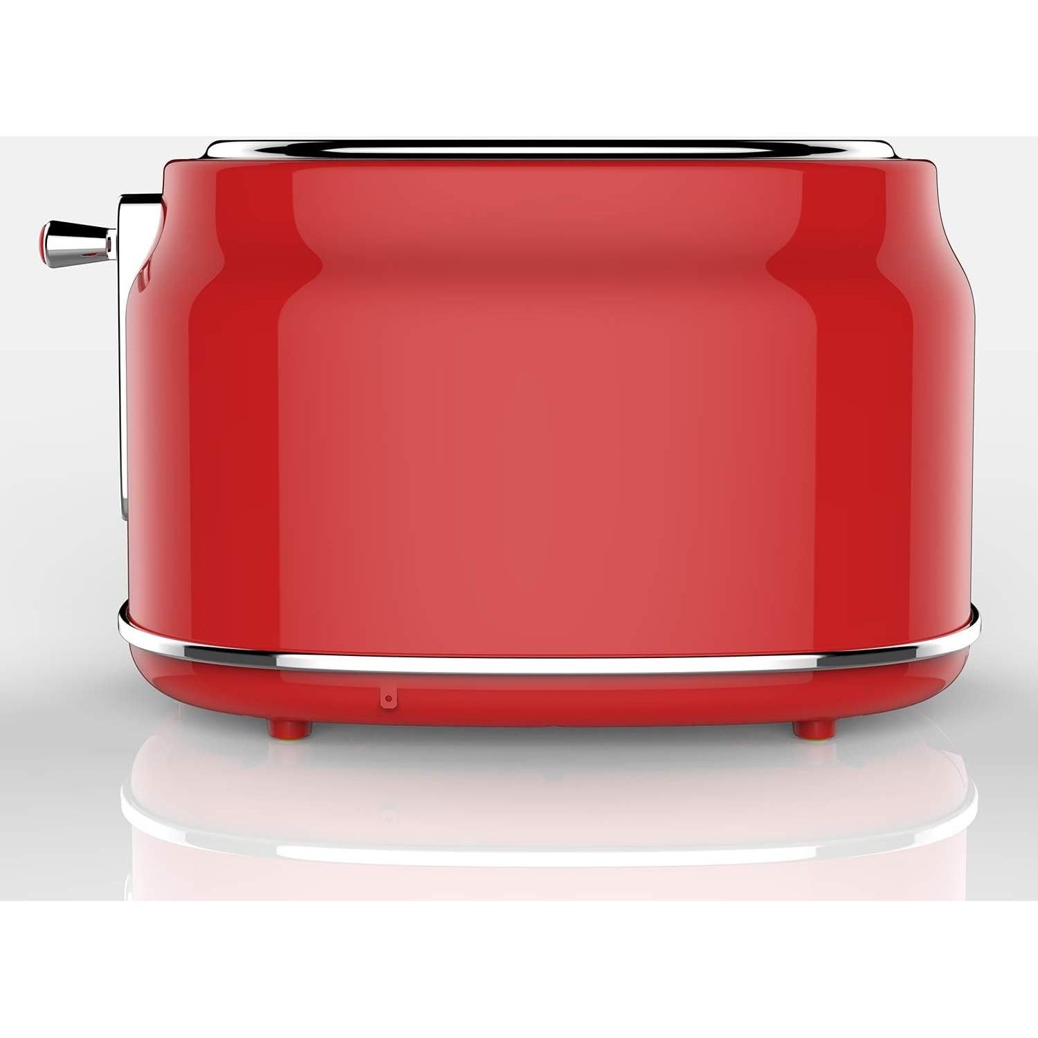 Tostadora Retro CHEF CULINARIO 2 Rebanadas 900W Rojo