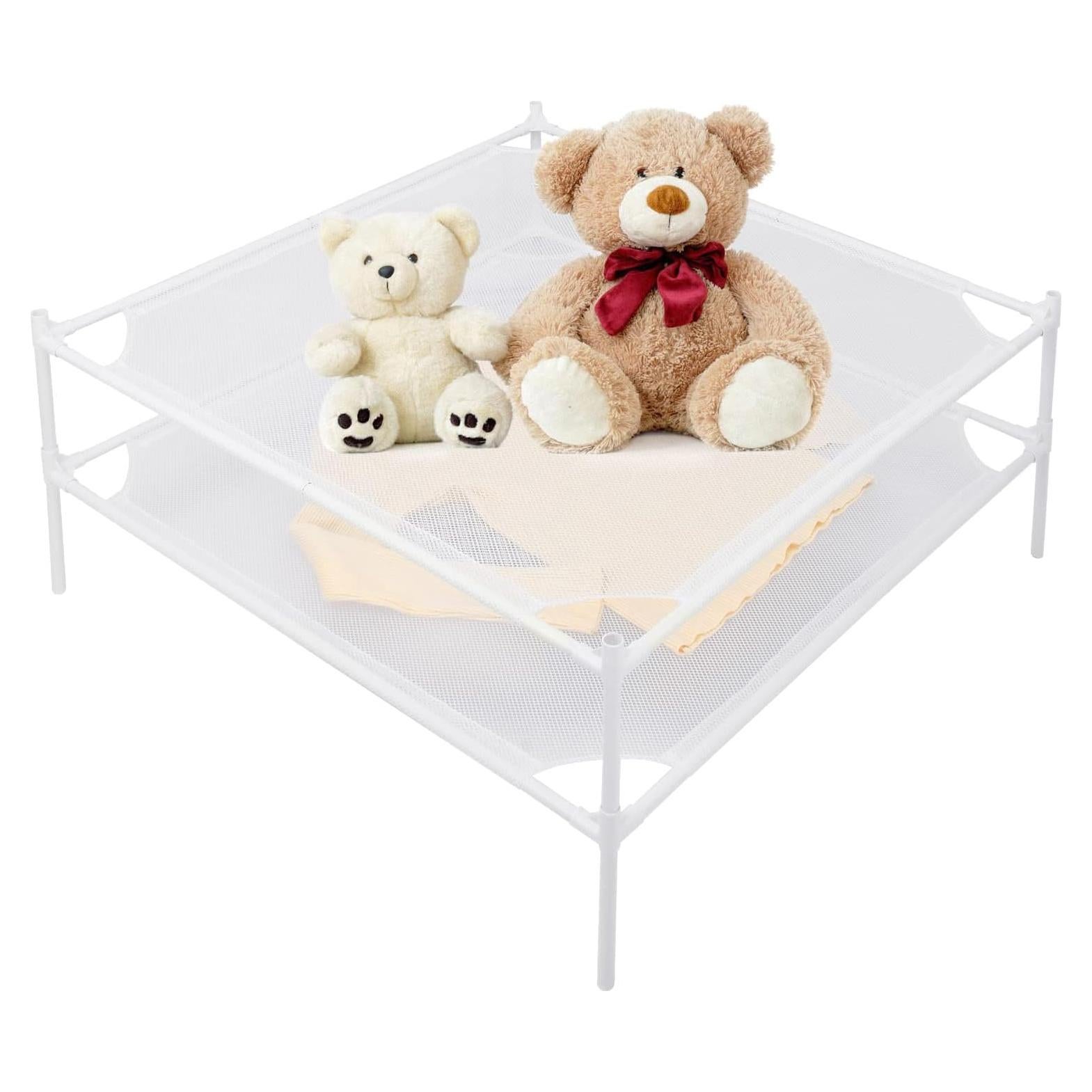 Estante Secador de Ropa Shrivee 2 Capas Malla Blanco 71cm