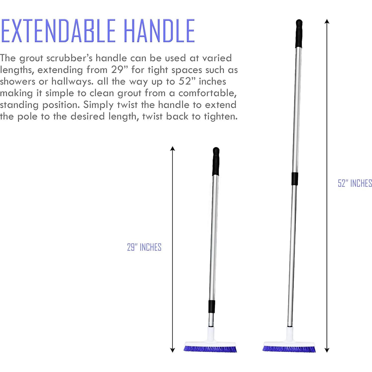 Cepillo Limpiador de Juntas ELITRA HOME Telescópico 73.66-132.08 cm