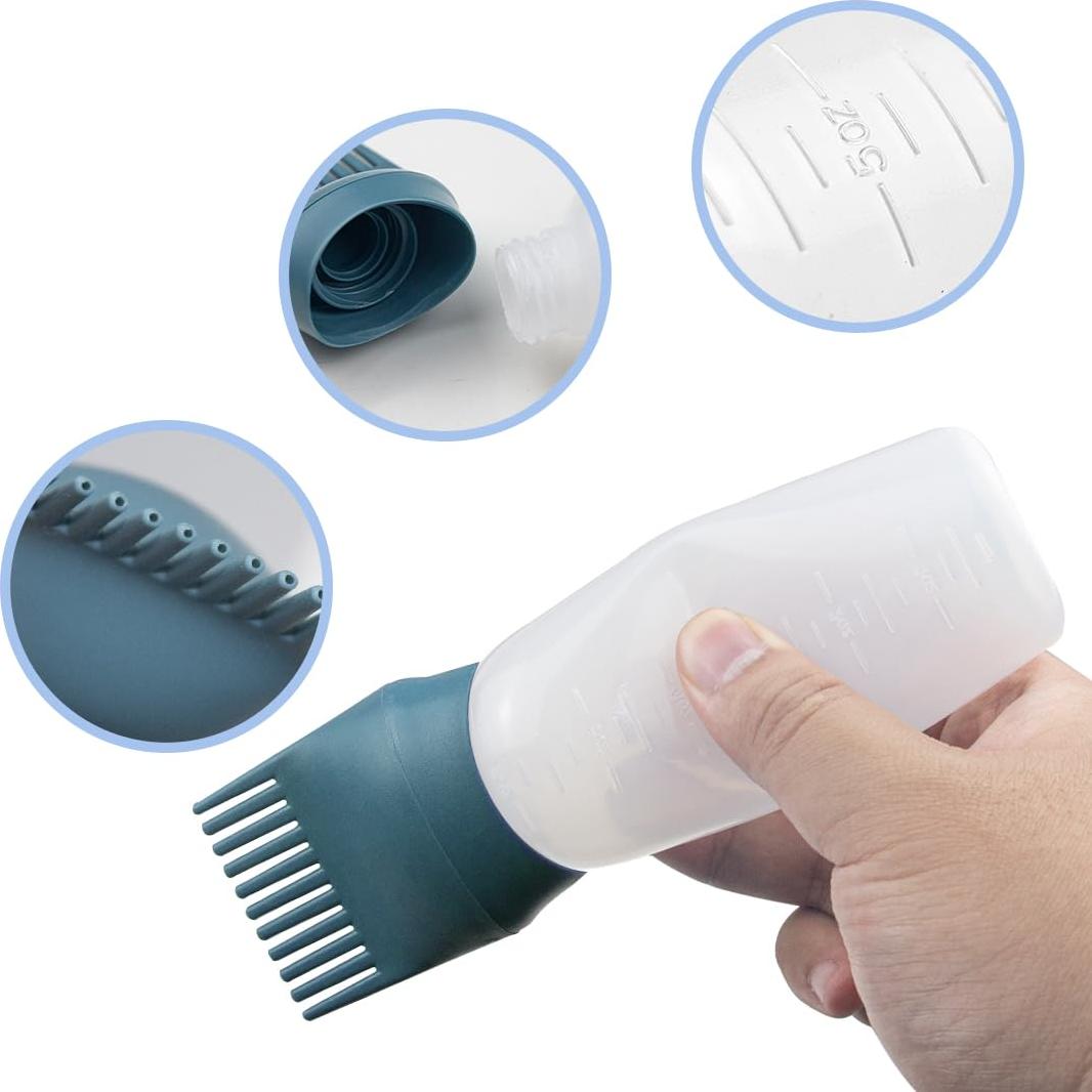 Botella Aplicadora de Peine ELANE 4 Pcs 6.7 cm para Cabello