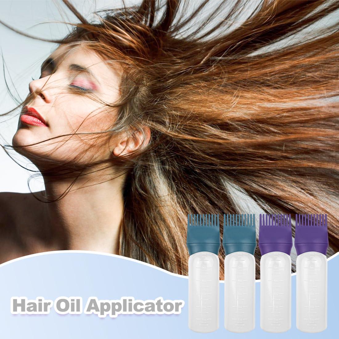 Botella Aplicadora de Peine ELANE 4 Pcs 6.7 cm para Cabello