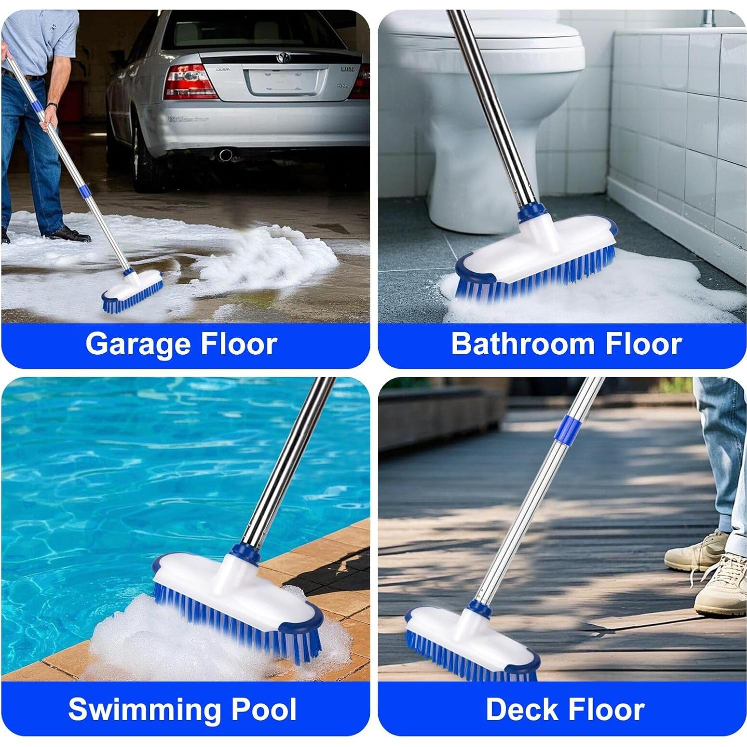 Cepillo de Fregado ITTAHO 2 en 1 con Mango Ajustable