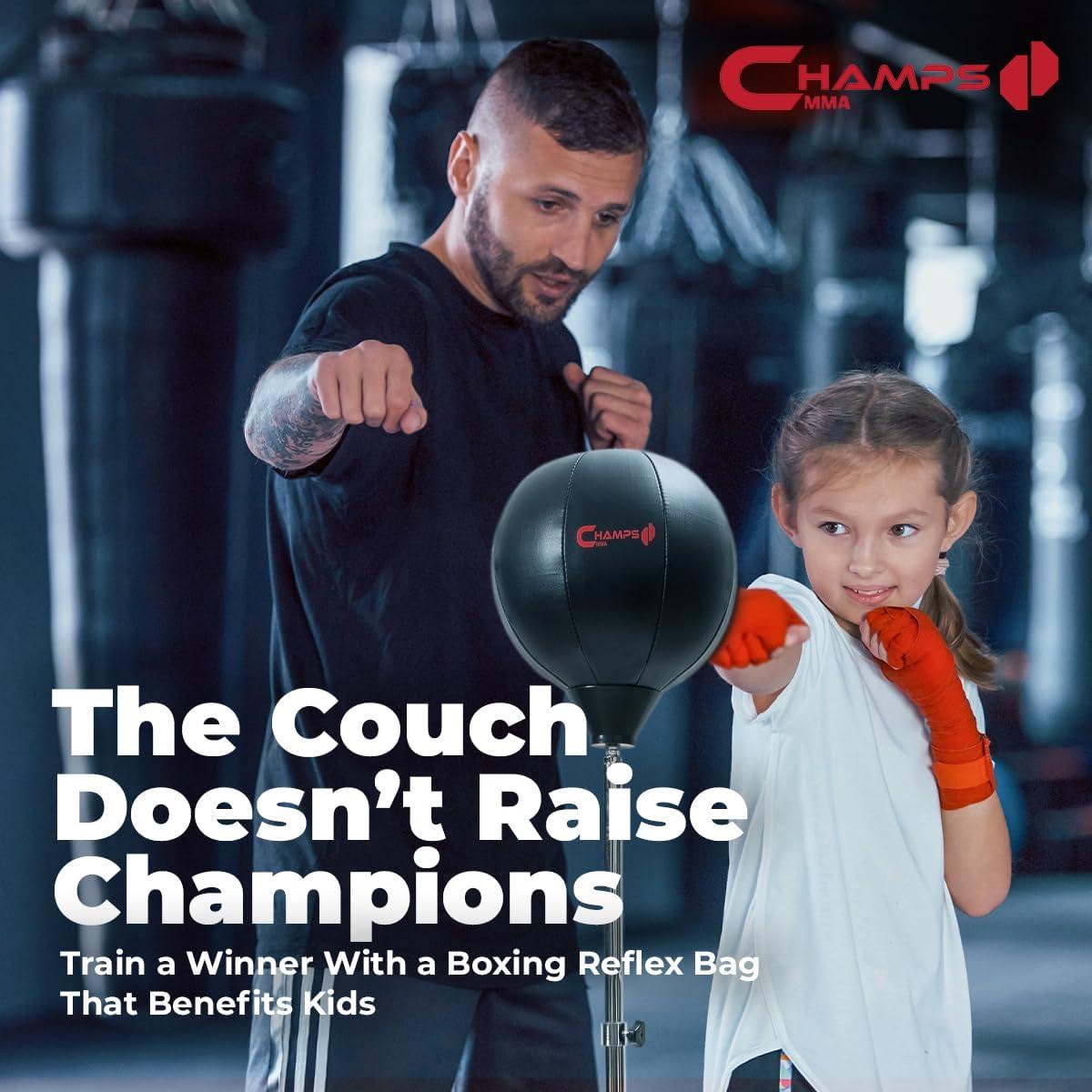 Bolsa de Boxeo de Pie Champs MMA para Niños con Guantes