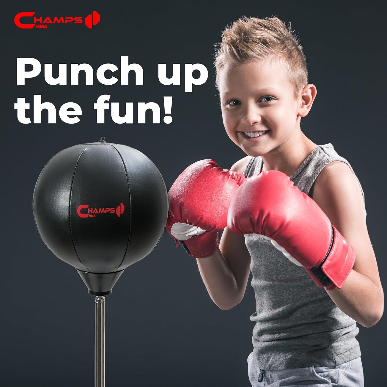 Bolsa de Boxeo de Pie Champs MMA para Niños con Guantes