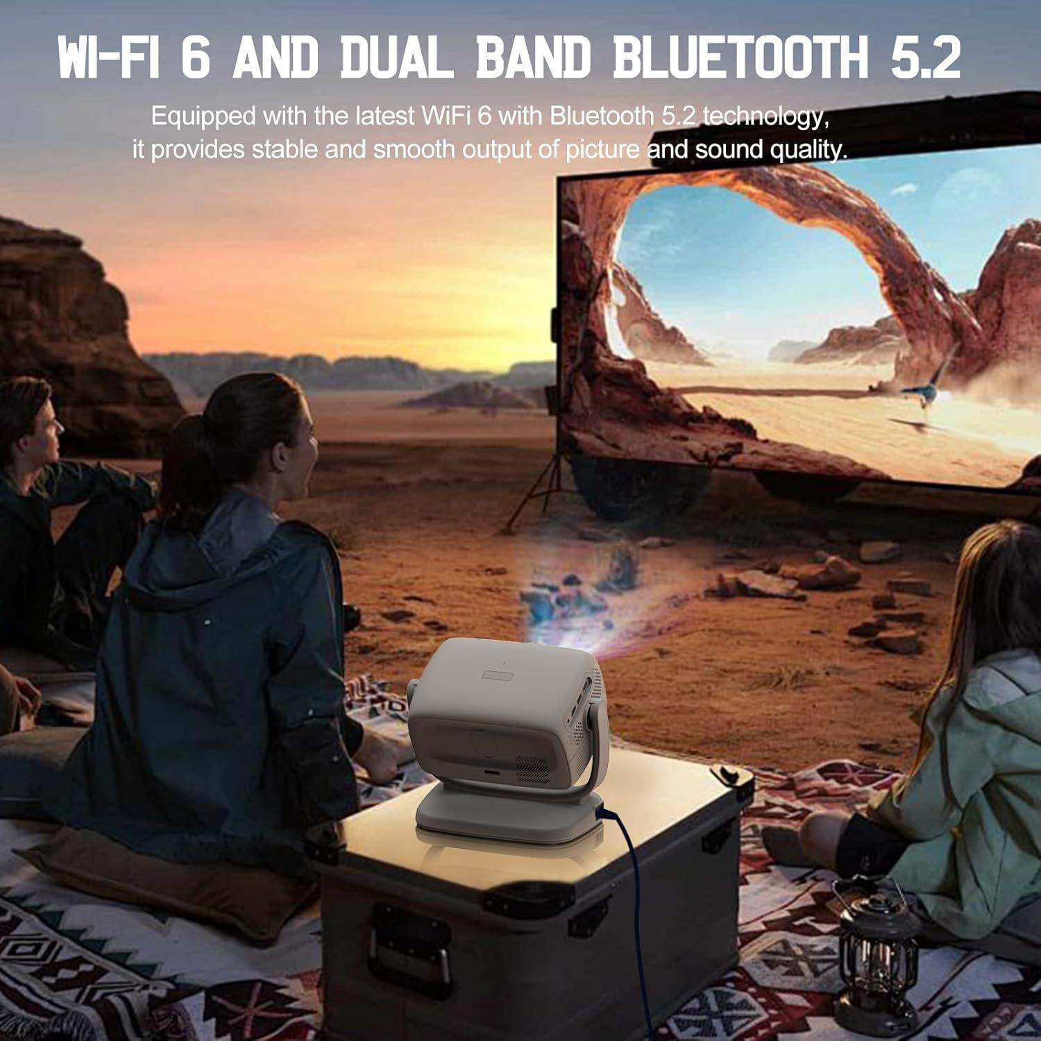 Proyector MIGOUFIT A8 1080P 600 ANSI WiFi 5G Bluetooth