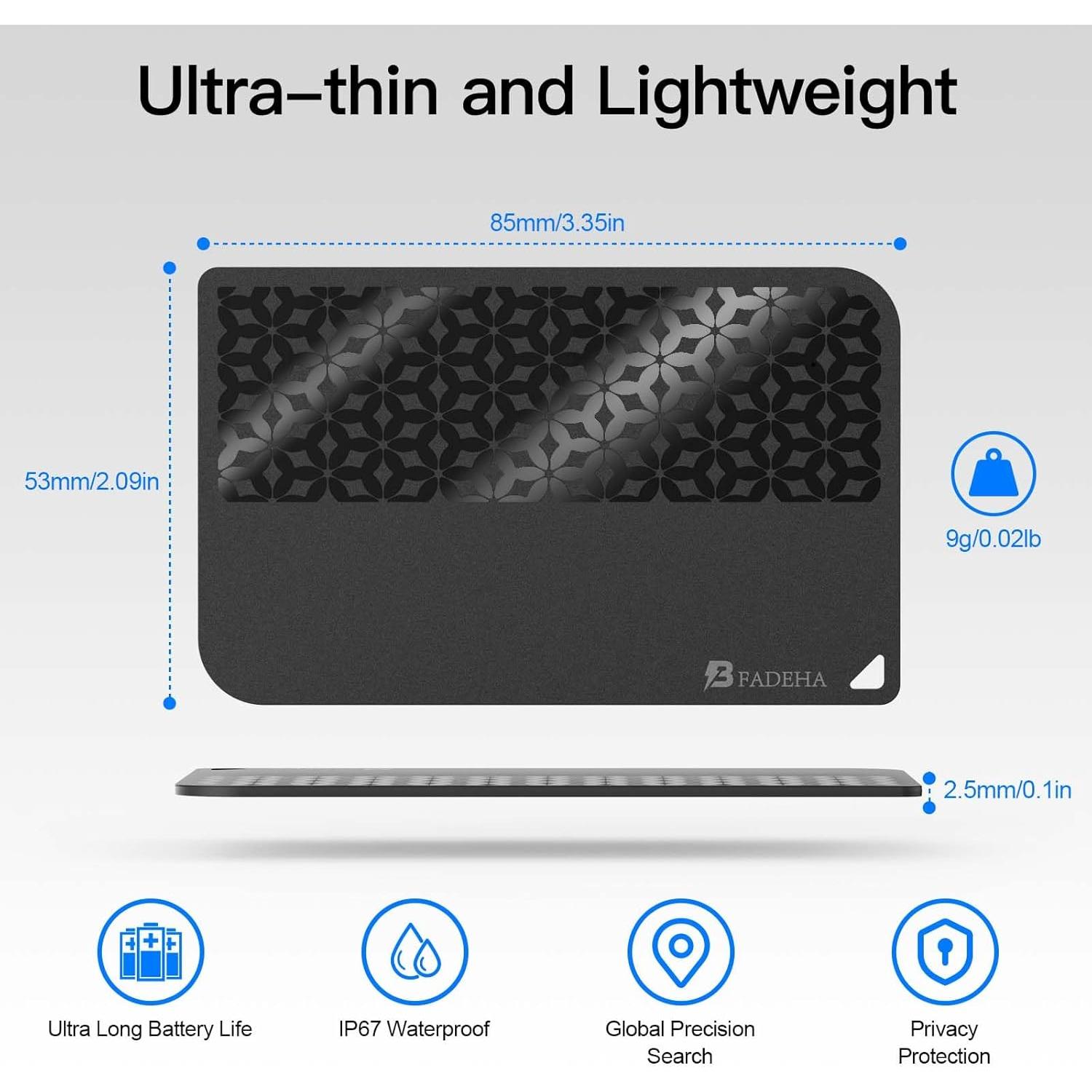 Rastreador Bluetooth BFADEHA para iPhone - Alarma Fuerte, IP67