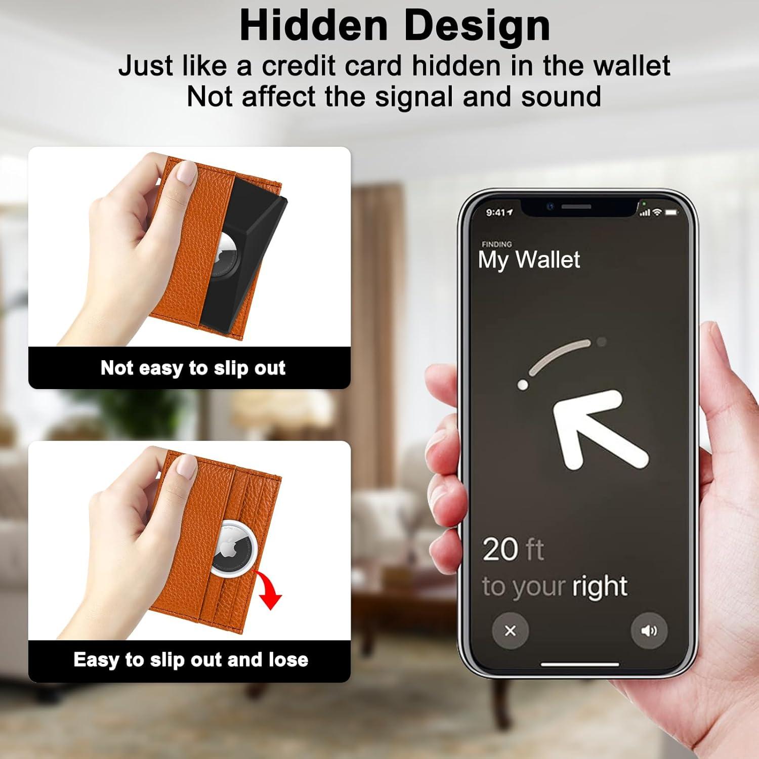 Soporte de Billetera Ultra Delgado Perfitek para Apple Airtag - 2 Piezas