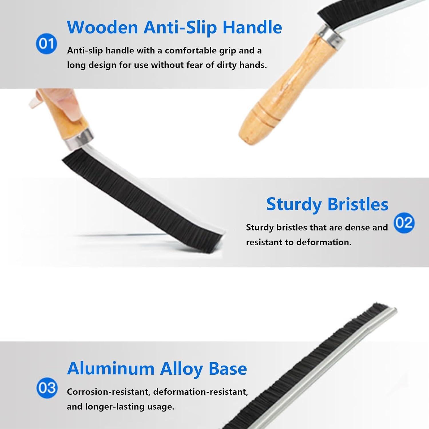 Cepillo de Limpieza SAPYONY 2 Paquetes Mango de Madera