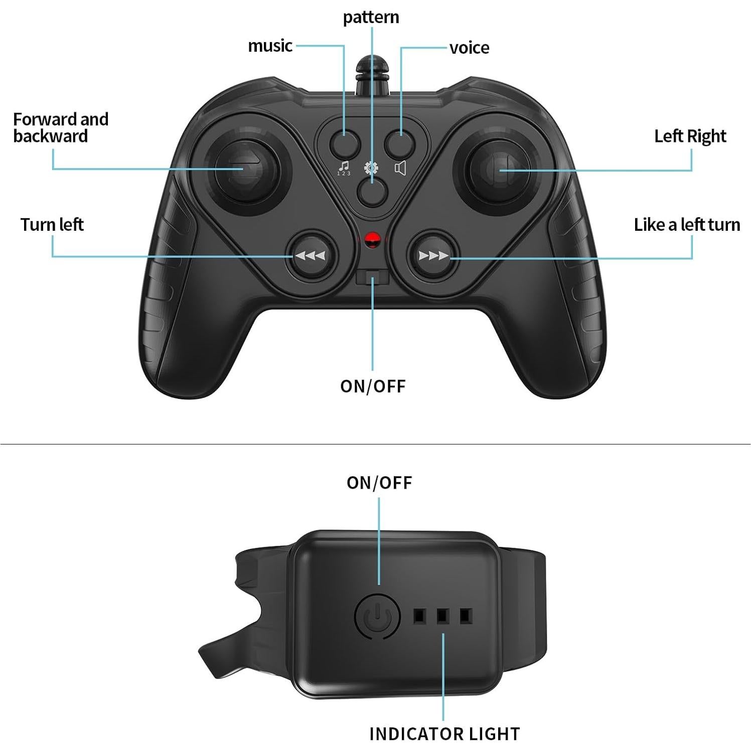 Toddler RC car，Gesture Sensing RC Stunt Car, Light and Music Remote Control Car, Double-Sided 360-degree Rotation Stunt Off-Road Vehicle, Birthday Gift for Boys and Girls Aged 3-12.