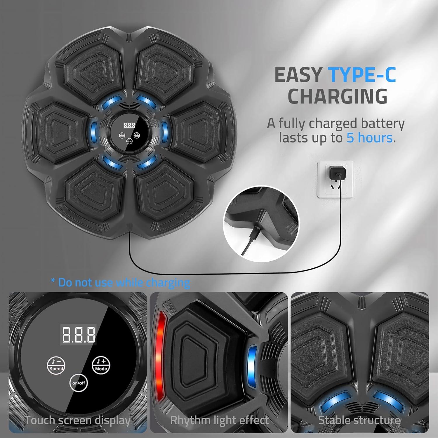 Máquina de Boxeo Musical MOTIONNOVA M1 con Guantes