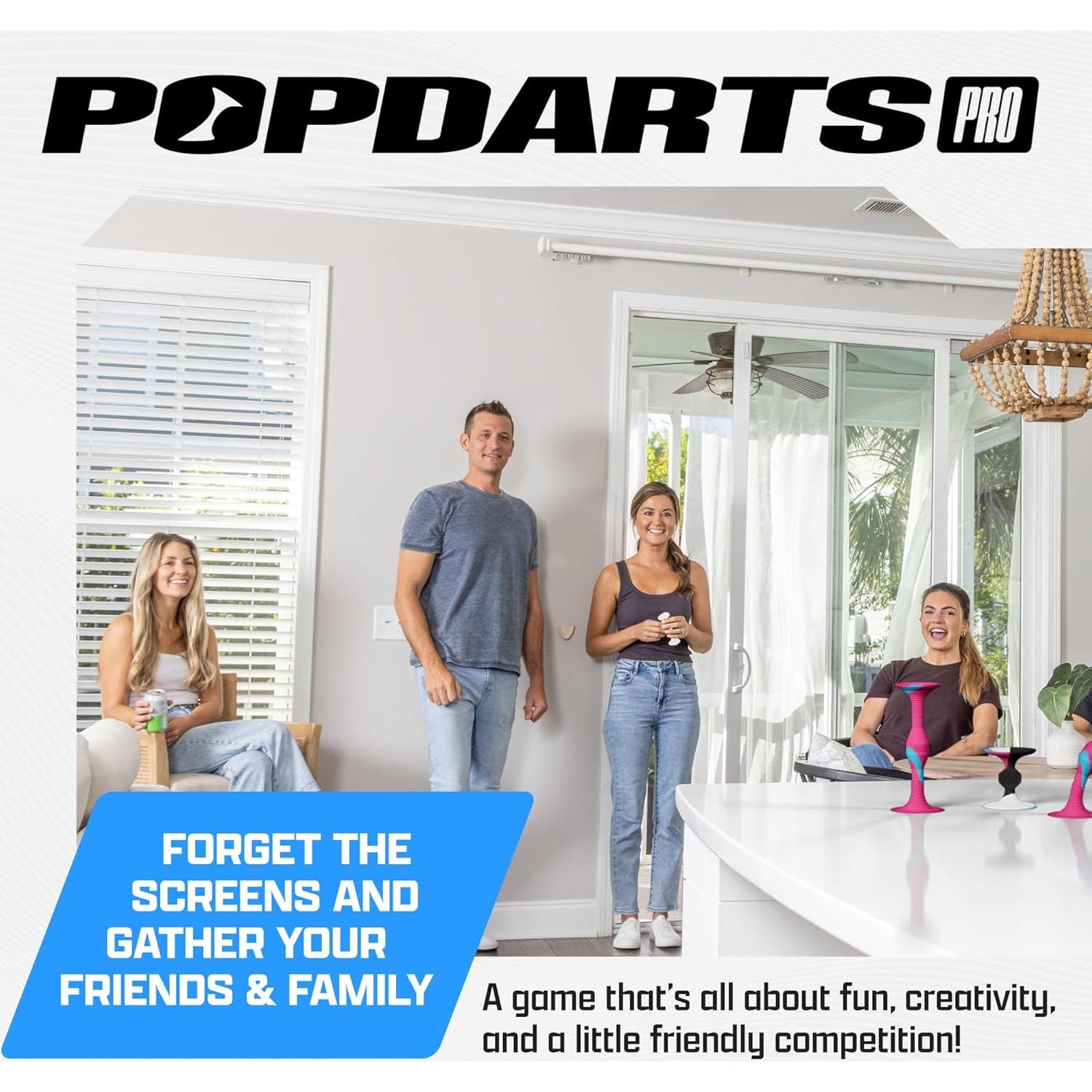 Juego Popdarts PRO Rizzle - Lanzamiento Ventosas Interior/Exterior