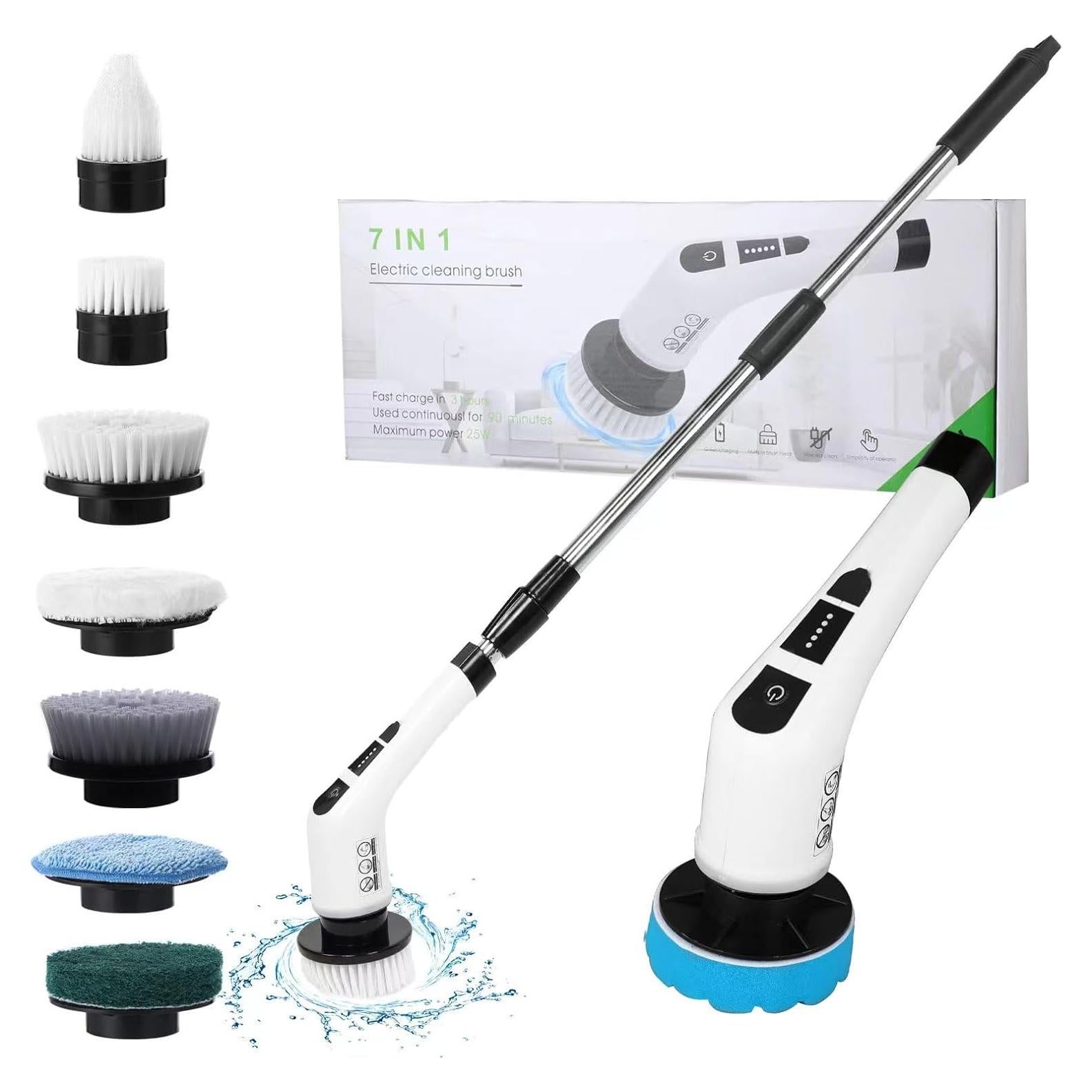 Limpiador Eléctrico Soarup90000 7 en 1 con 7 Cepillos