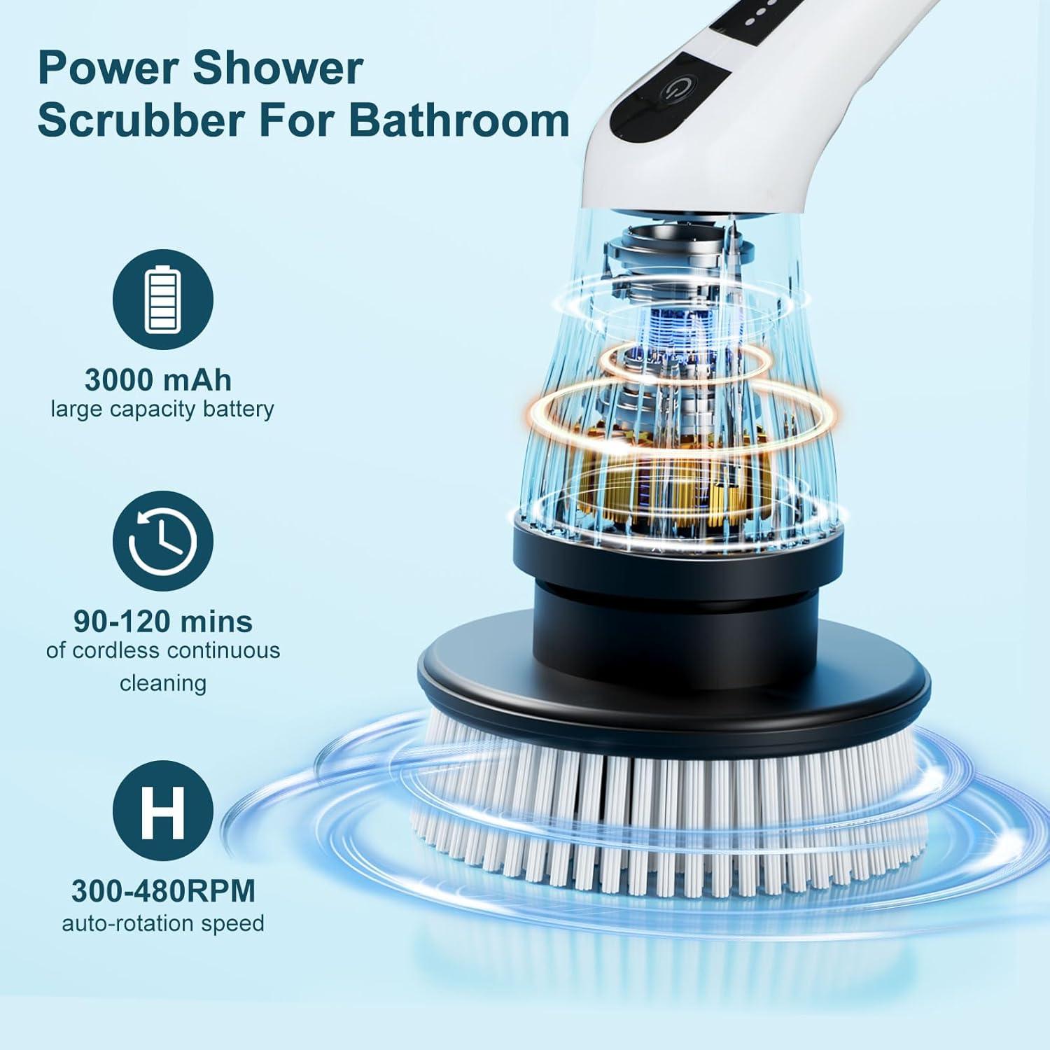 Limpiador Eléctrico Soarup90000 7 en 1 con 7 Cepillos
