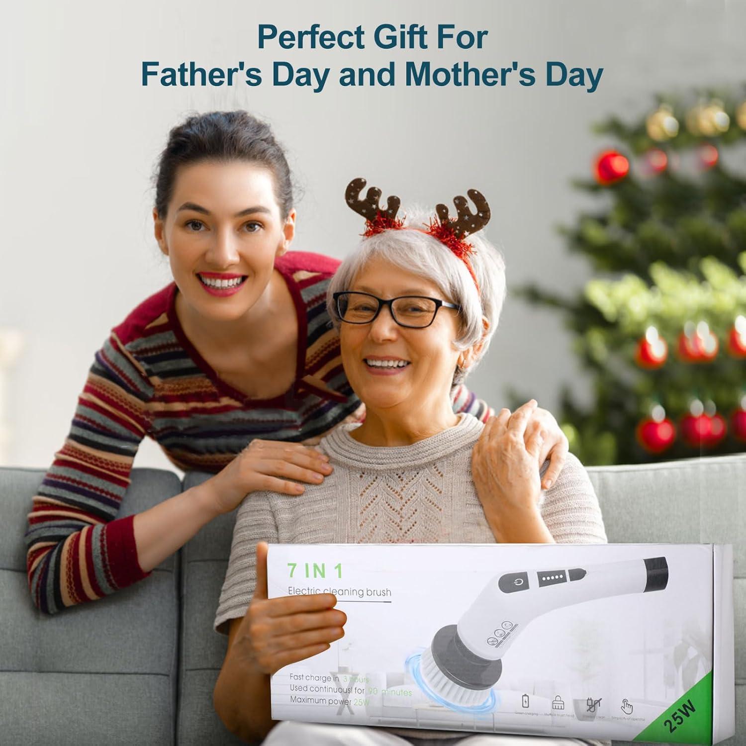 Limpiador Eléctrico Soarup90000 7 en 1 con 7 Cepillos