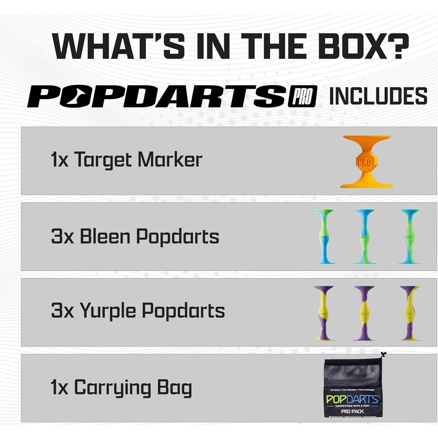 Juego Popdarts PRO Pack - Lanzamiento con Ventosas