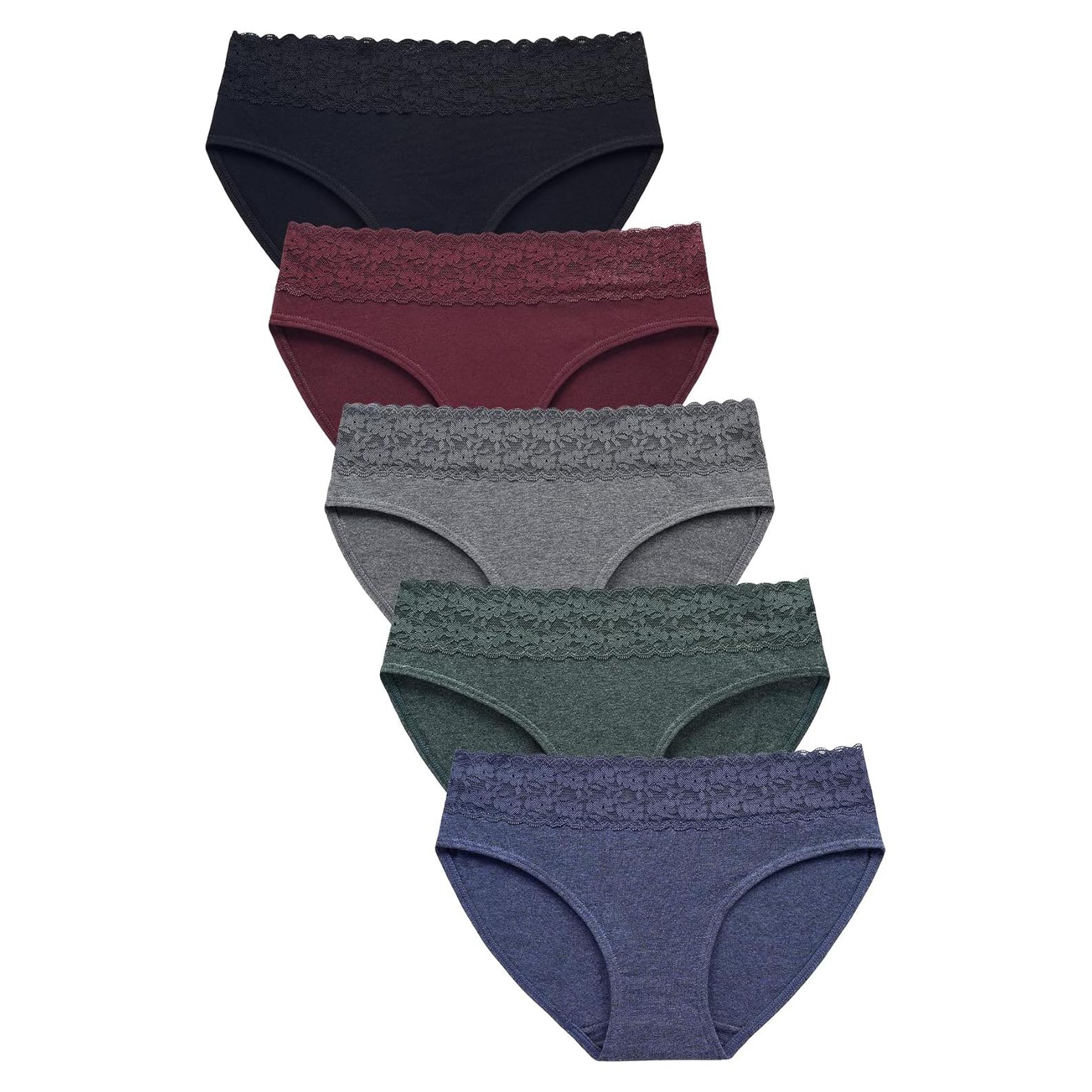 Bragas de Algodón Wealurre para Mujeres - Pack de Encaje