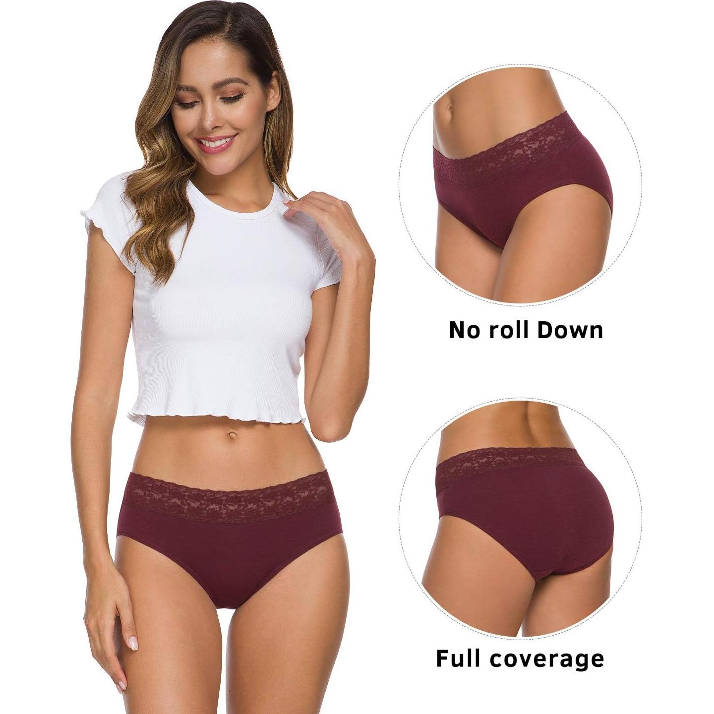 Bragas de Algodón Wealurre para Mujeres - Pack de Encaje