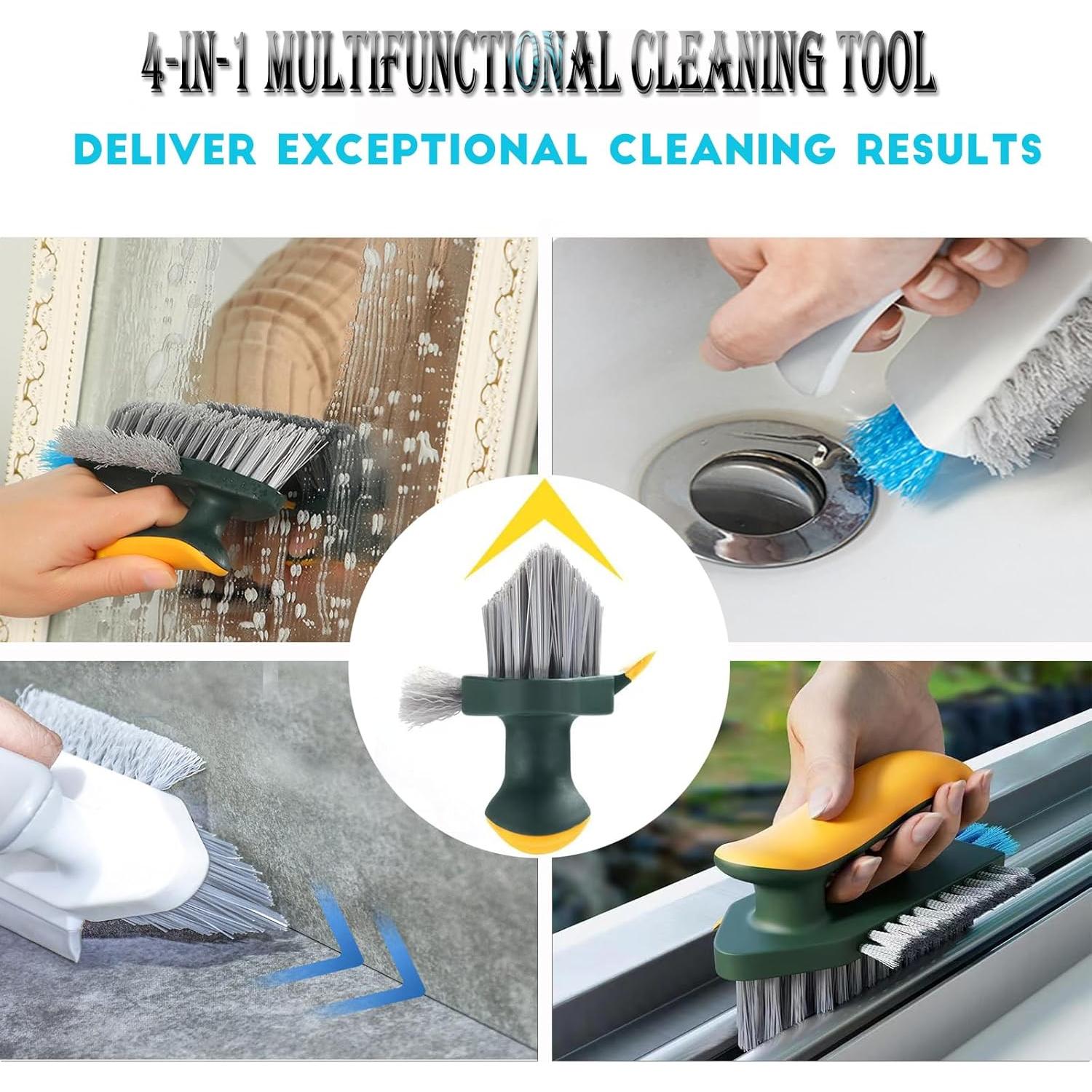 Cepillo de Lechada 4 en 1 ZIOYCKL Verde con Rasqueta