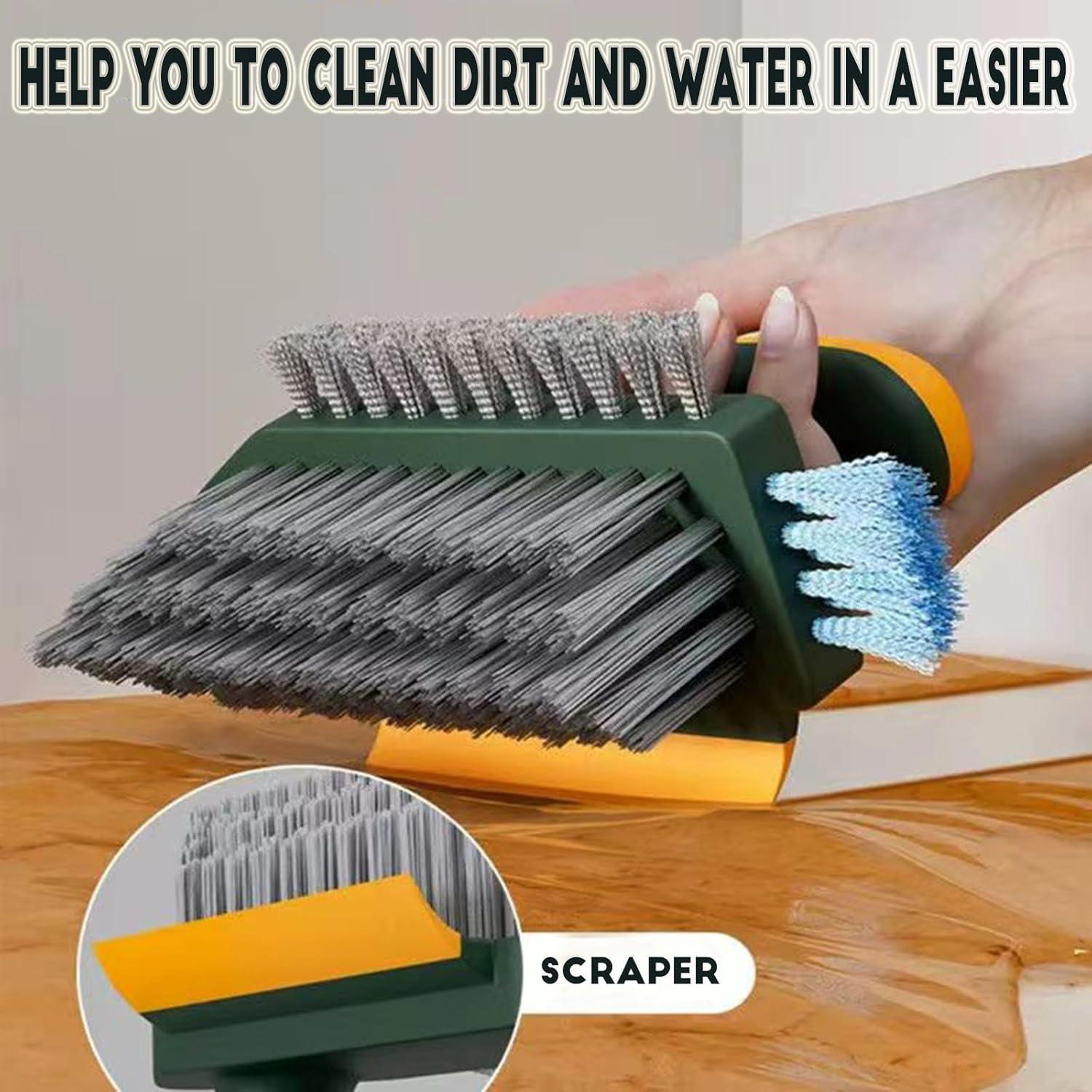 Cepillo de Lechada 4 en 1 ZIOYCKL Verde con Rasqueta