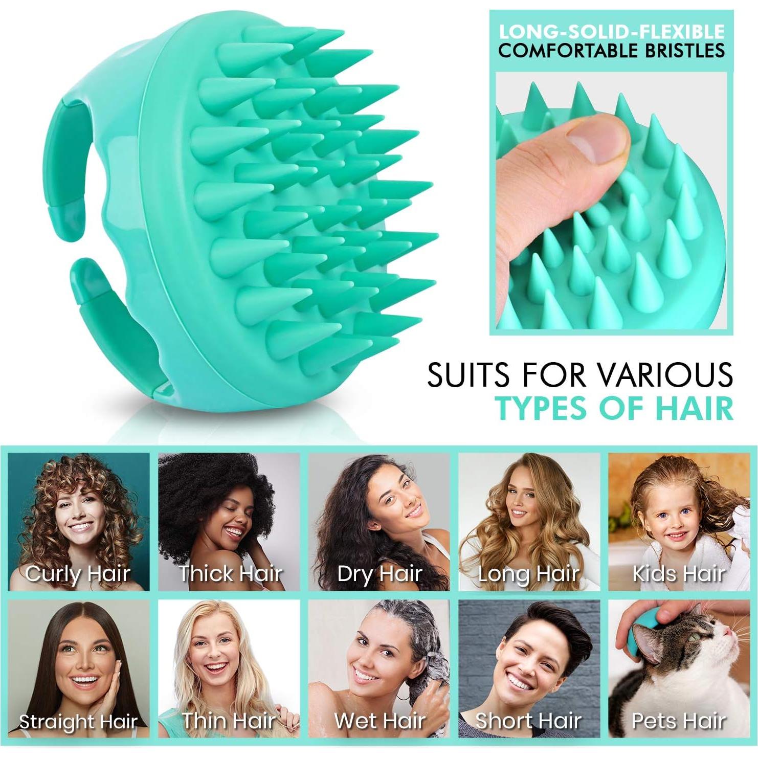 Cepillo Masajeador SAVION para Cuero Cabelludo - Silicona