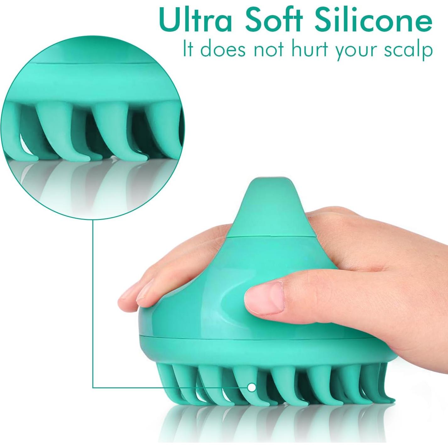 Cepillo Masajeador SAVION para Cuero Cabelludo - Silicona