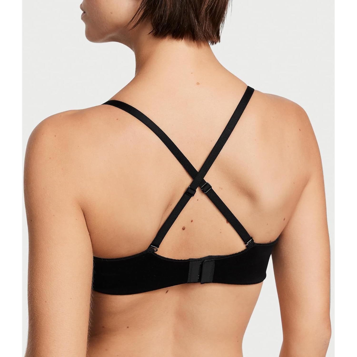 Sostén sin tirantes acolchado Victoria's Secret 38DDD negro
