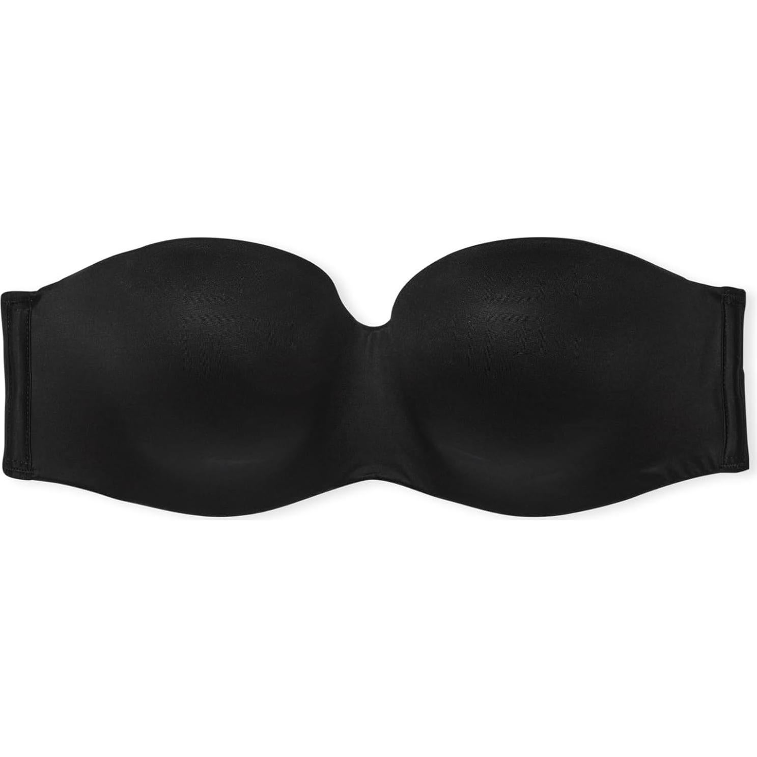 Sostén sin tirantes acolchado Victoria's Secret 38DDD negro