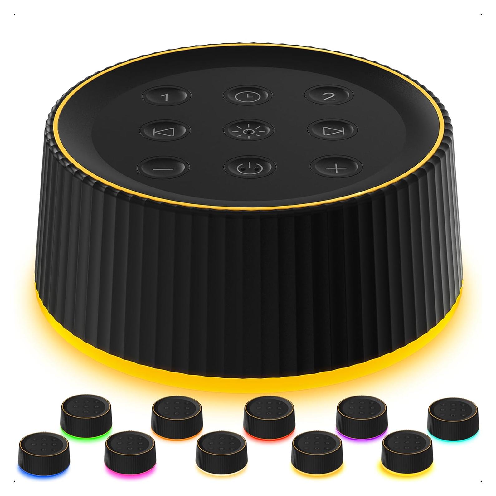 Máquina de Sonido Blanco BGOVERSS con 26 Sonidos y Luz Nocturna