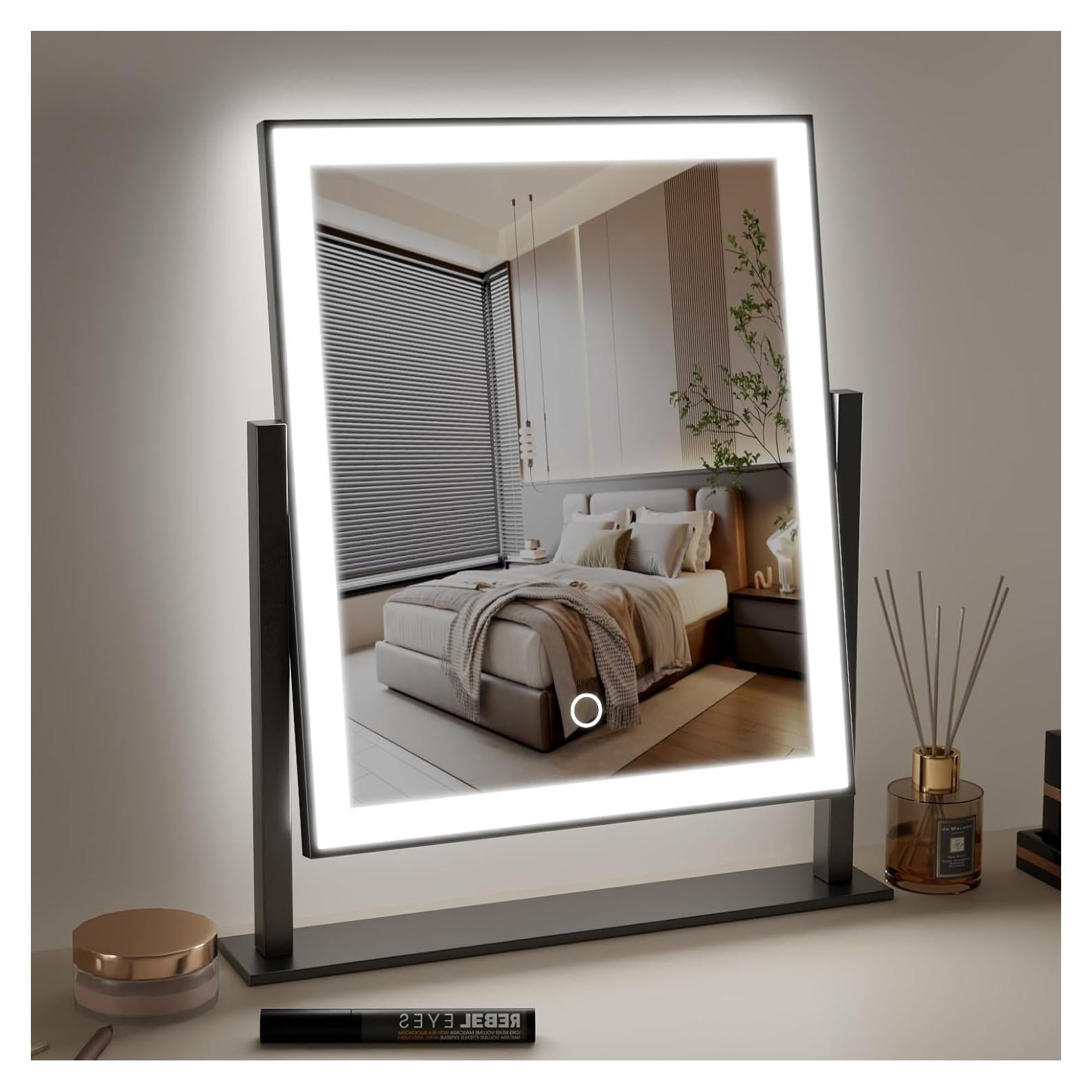 Espejo de Maquillaje Iluminado Durup 30.48cm Táctil 3 Brillos