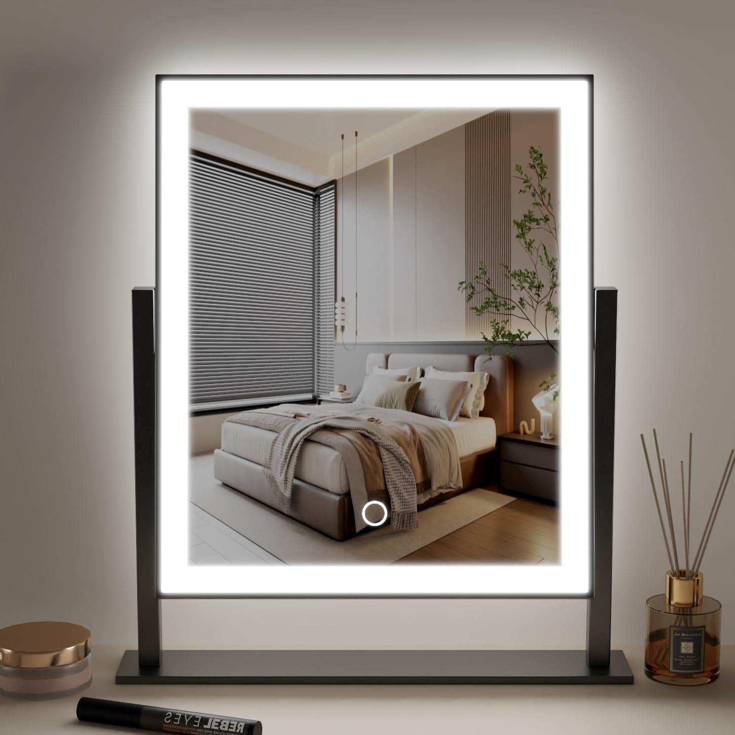 Espejo de Maquillaje Iluminado Durup 30.48cm Táctil 3 Brillos