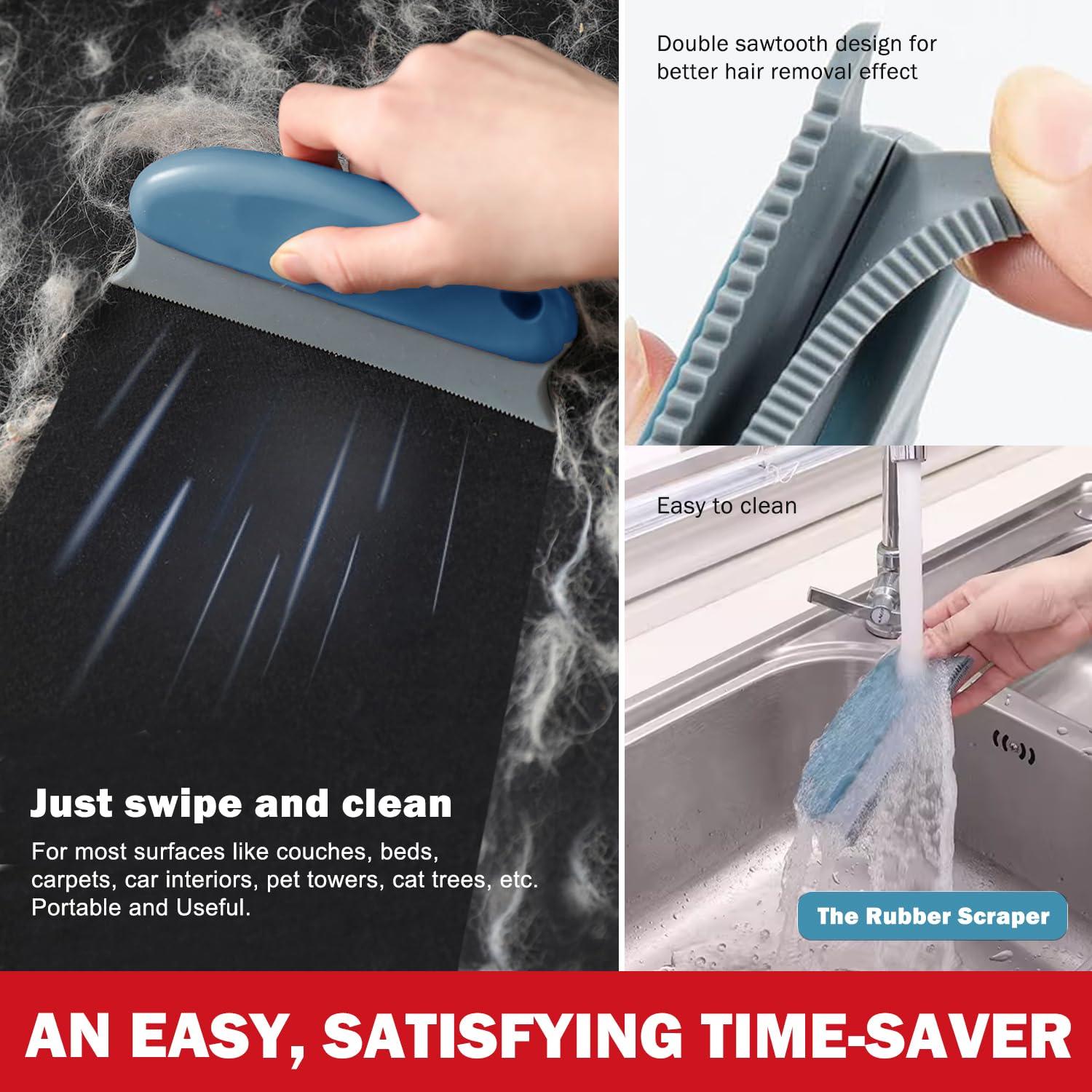 Juego de 3 Removedores de Pelo de Mascotas ELEMSY - Alfombras, Sofás, Ropa