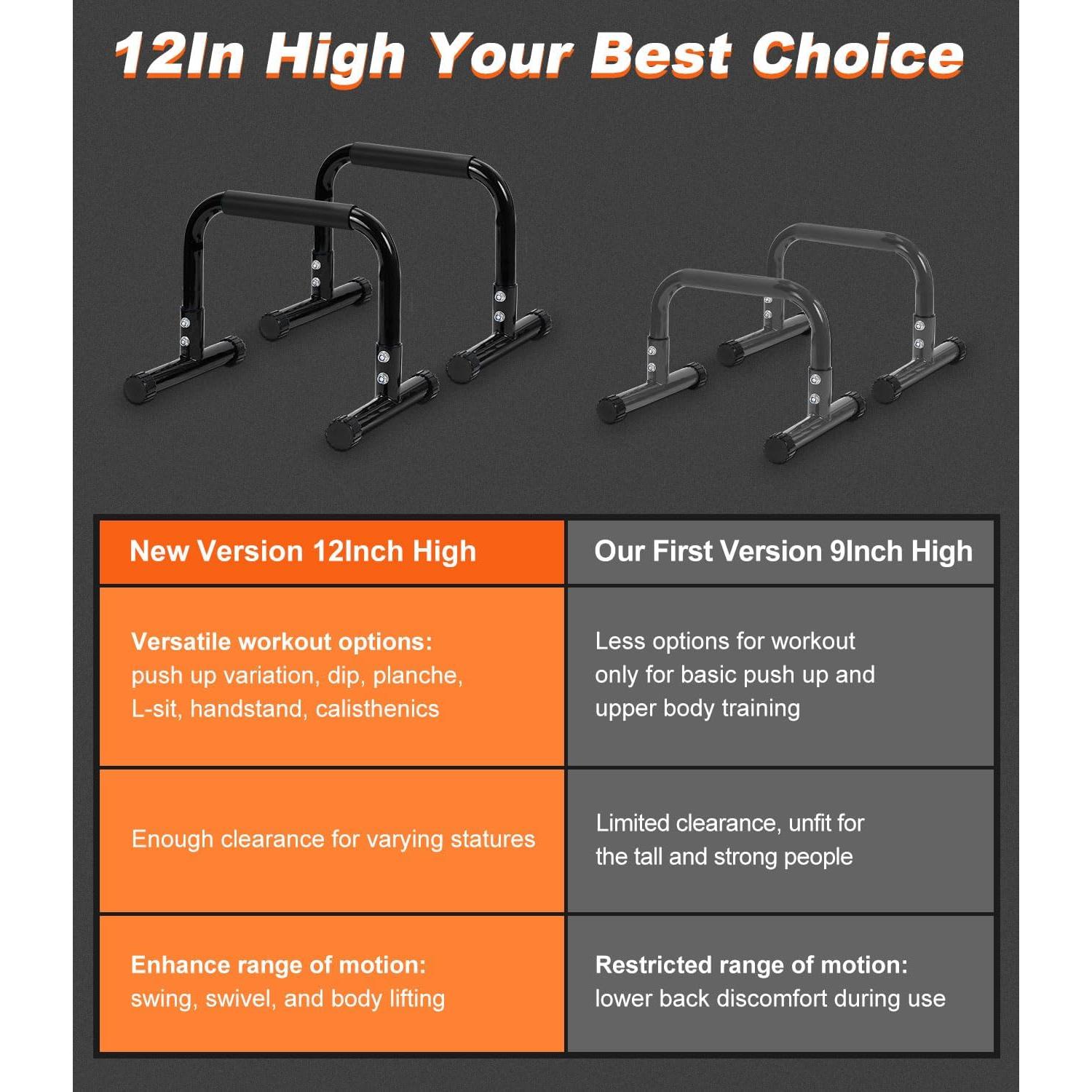 Barra de Flexiones TABEKE 30.48 cm Antideslizante 135 kg