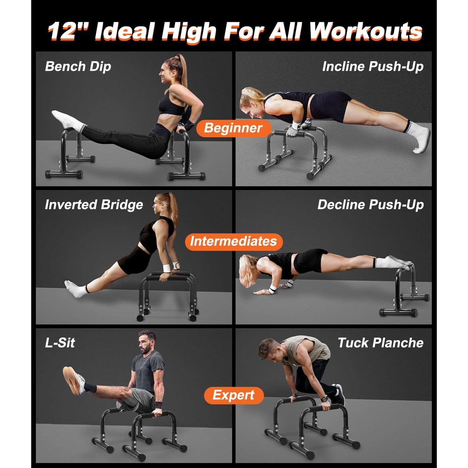 Barra de Flexiones TABEKE 30.48 cm Antideslizante 135 kg