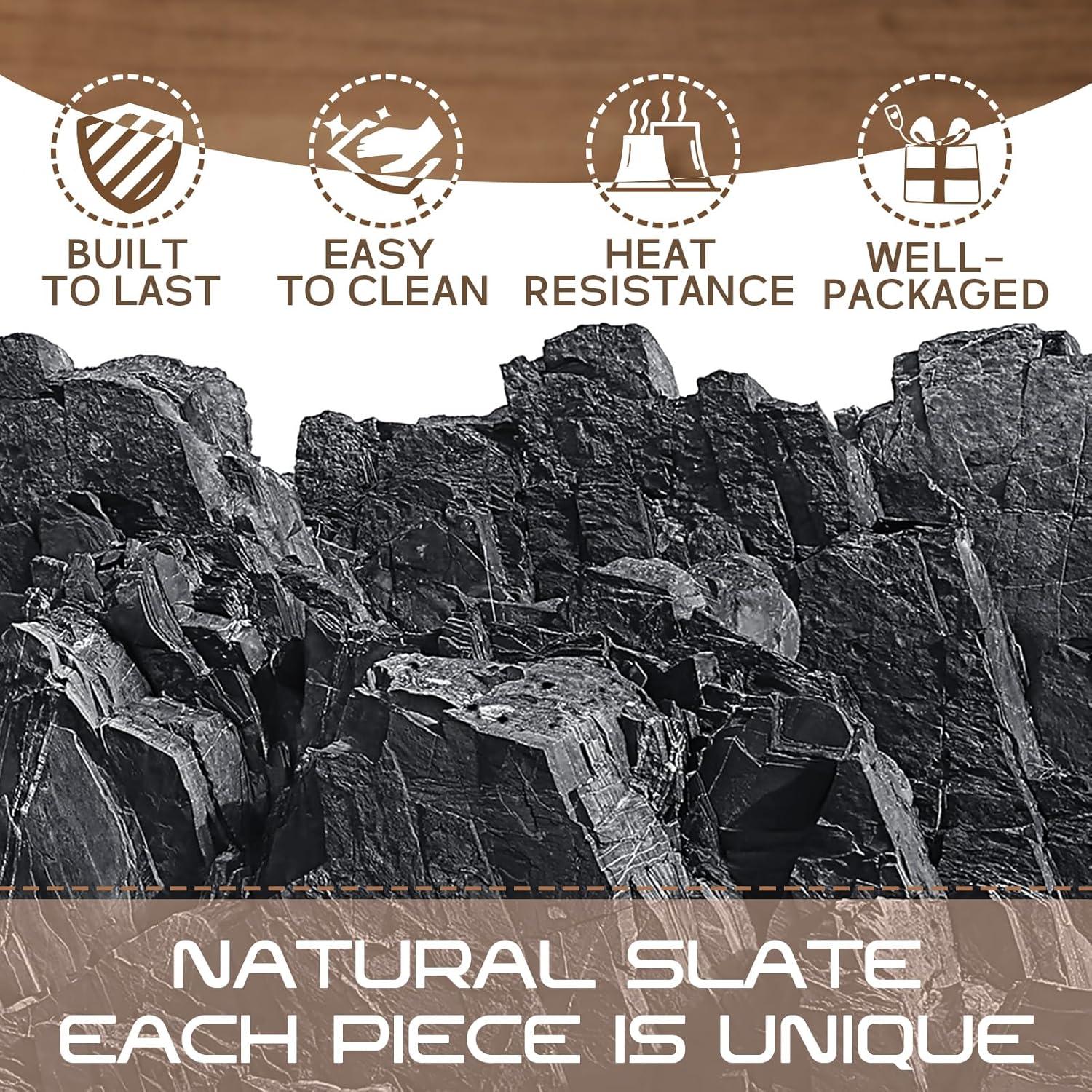 Juego de 3 Tablas de Queso de Pizarra GOH DODD 30.48 cm