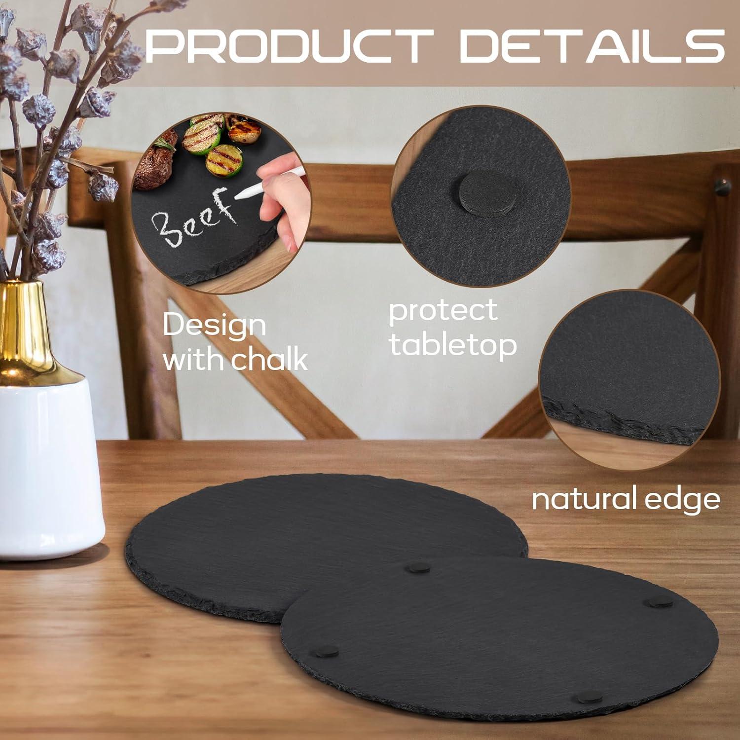 Juego de 3 Tablas de Queso de Pizarra GOH DODD 30.48 cm