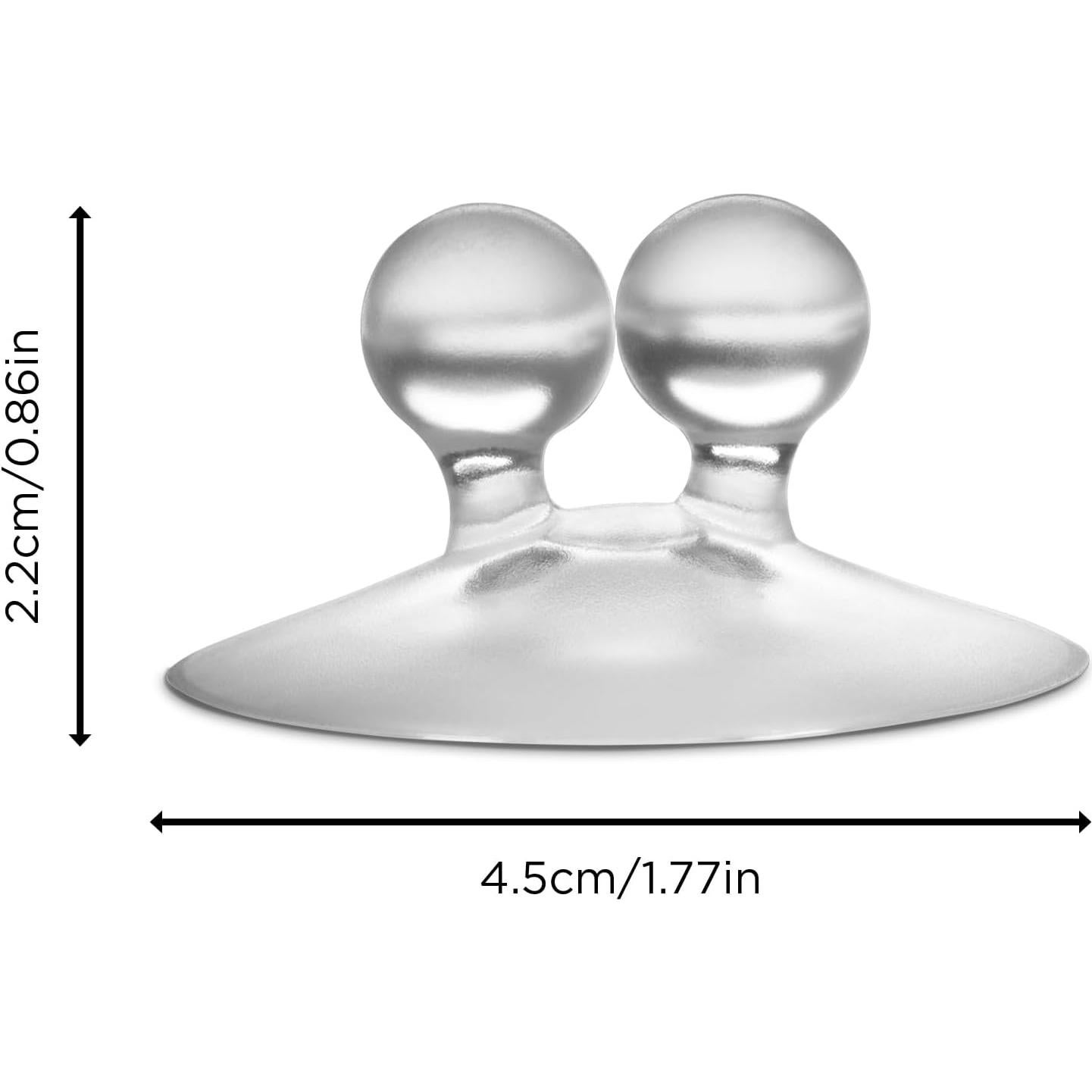 Ganchos de Succión Dreamfarm Jot - Pack de 4, Transparente