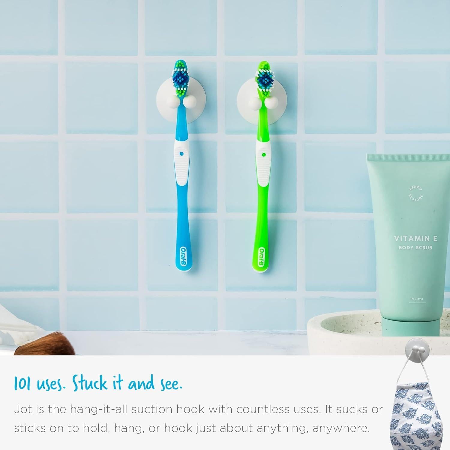 Ganchos de Succión Dreamfarm Jot - Pack de 4, Transparente