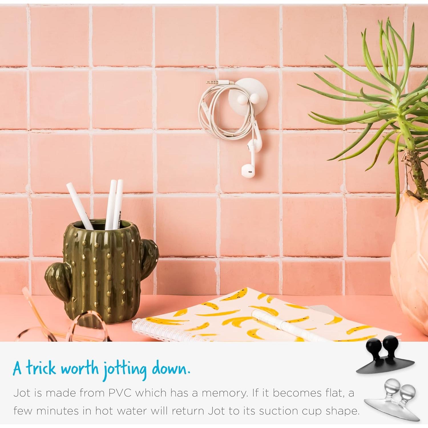 Ganchos de Succión Dreamfarm Jot - Pack de 4, Transparente