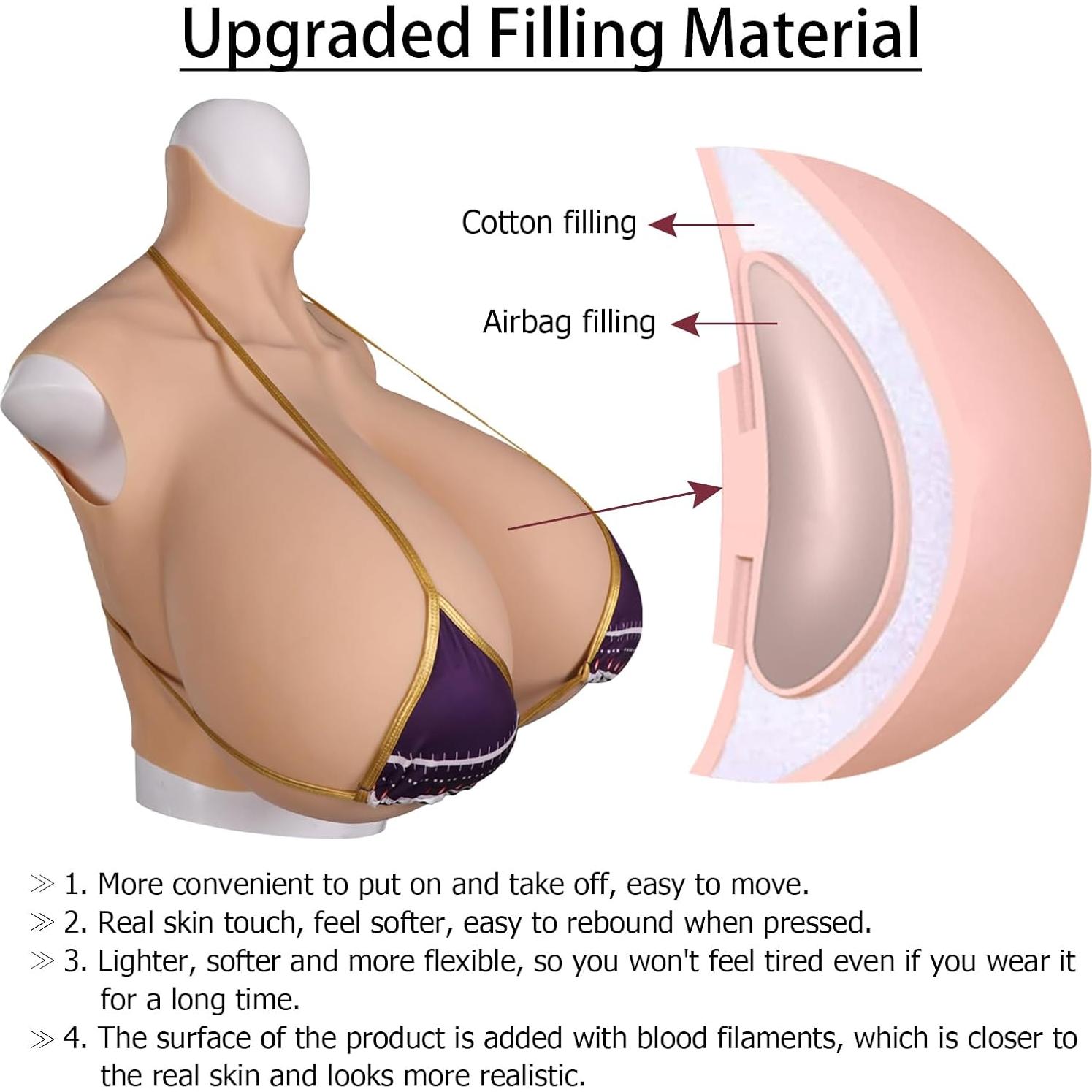 Taza Grande Silicona Realista QIAOYIQIAO Z-Cup 35.5x31.9cm