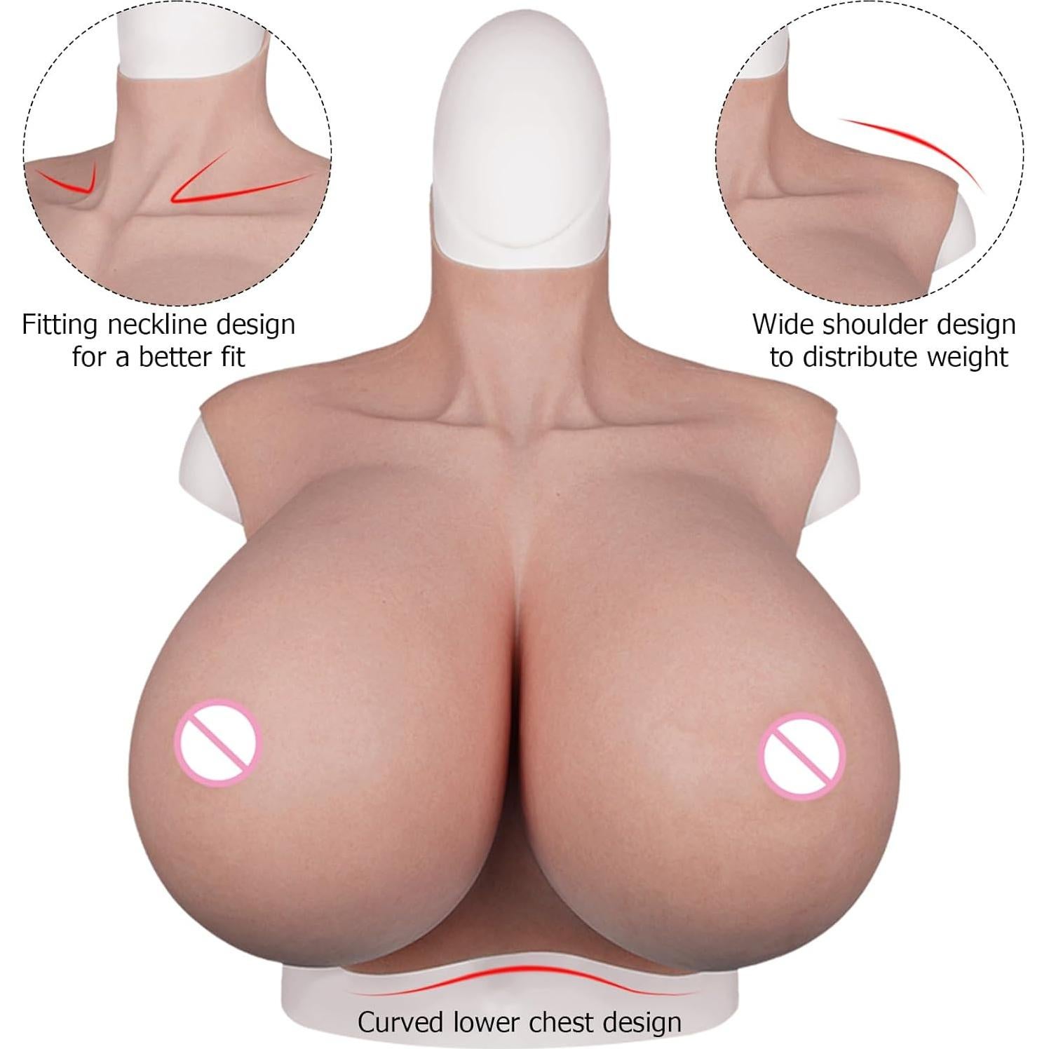 Taza Grande Silicona Realista QIAOYIQIAO Z-Cup 35.5x31.9cm