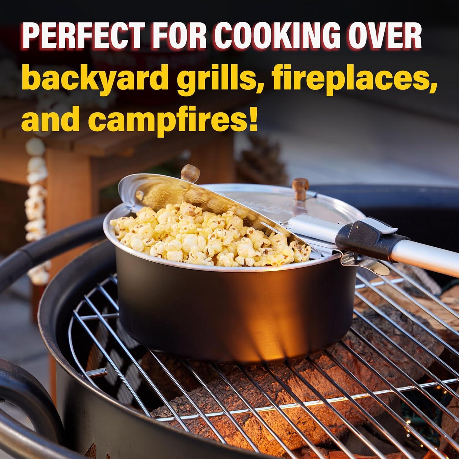 Popper de Palomitas Wabash Valley Farms 4 Qt Aluminio Camping