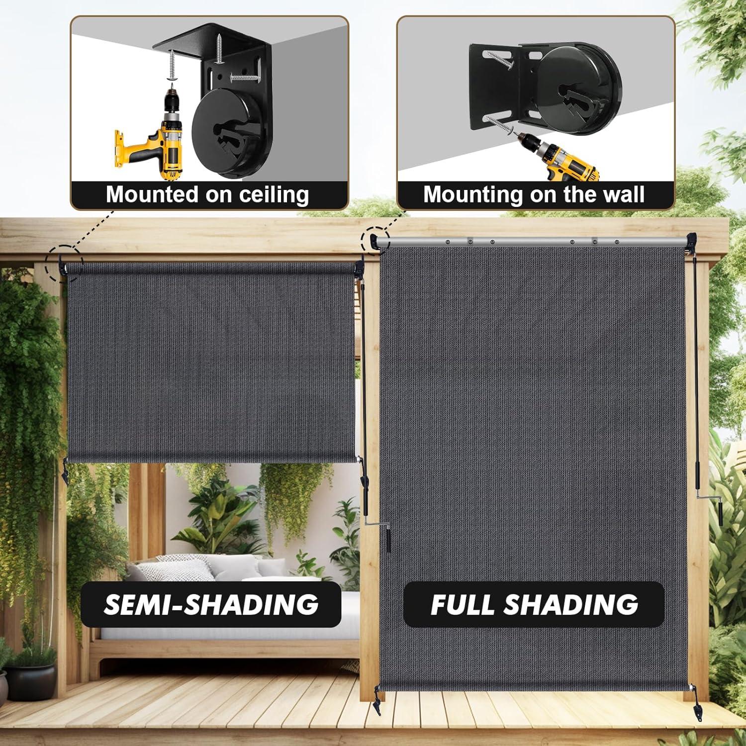 Sombra de Rodillo Exterior Artpuch 1.22x2.44m Gris Azul