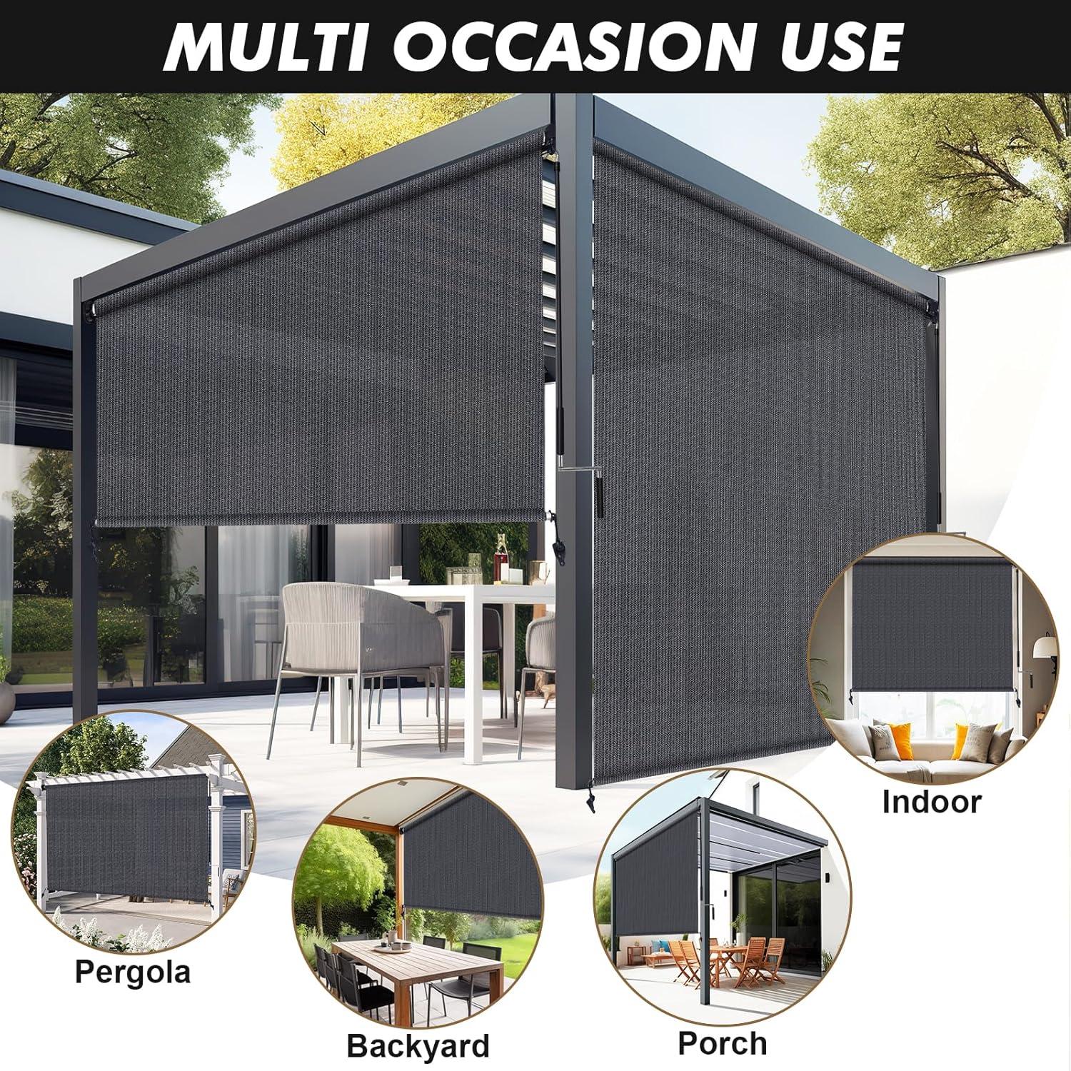 Sombra de Rodillo Exterior Artpuch 1.22x2.44m Gris Azul