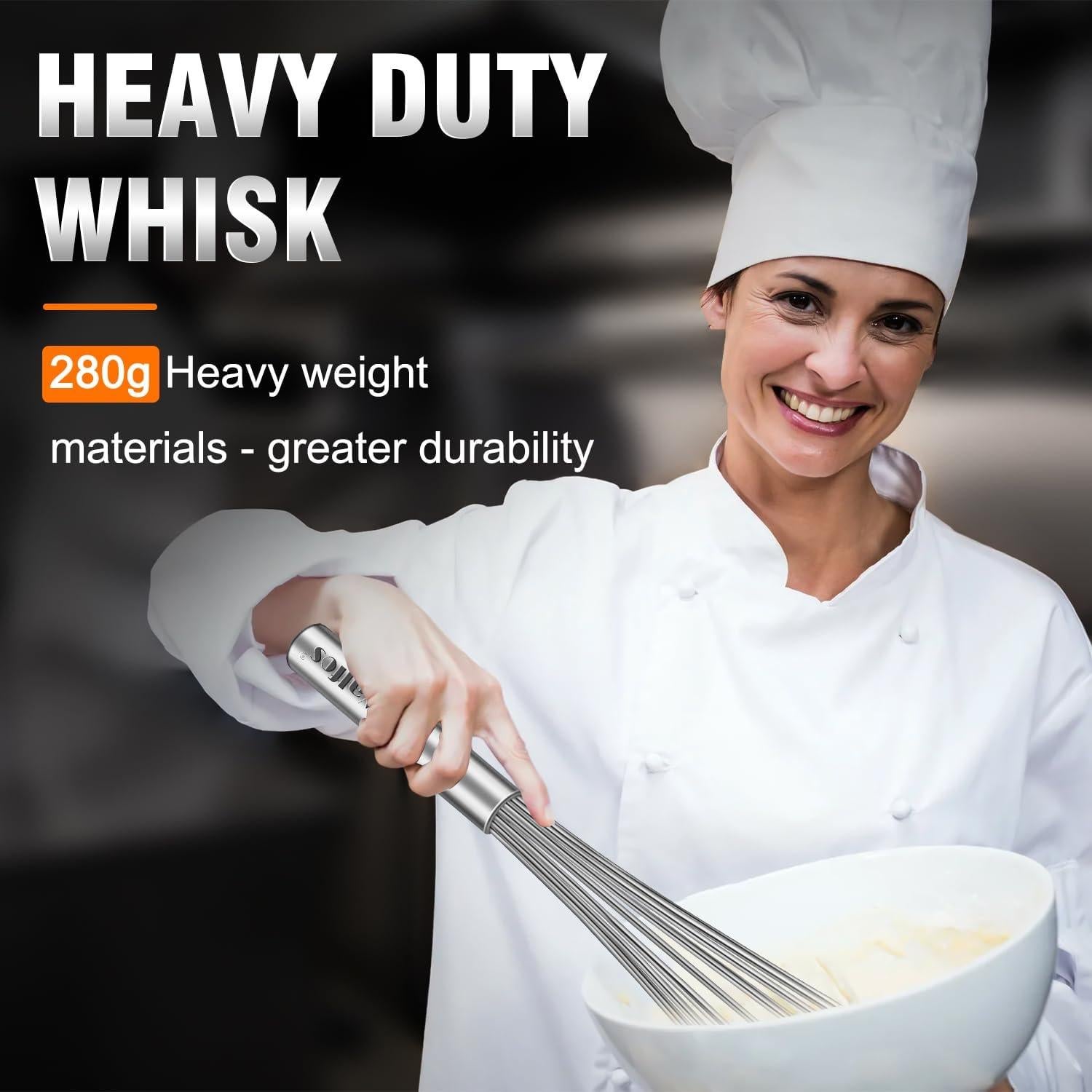 Batidor Walfos de Acero Inoxidable 36 cm - Apto Lavavajillas