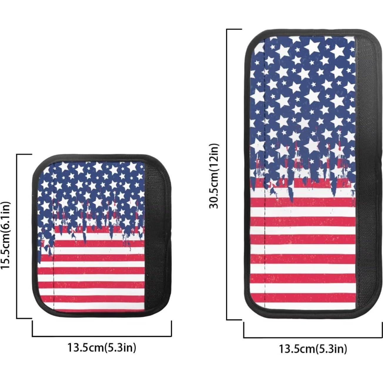 Cubiertas de Manijas de Refrigerador Maiyoinou 8 Piezas Bandera USA