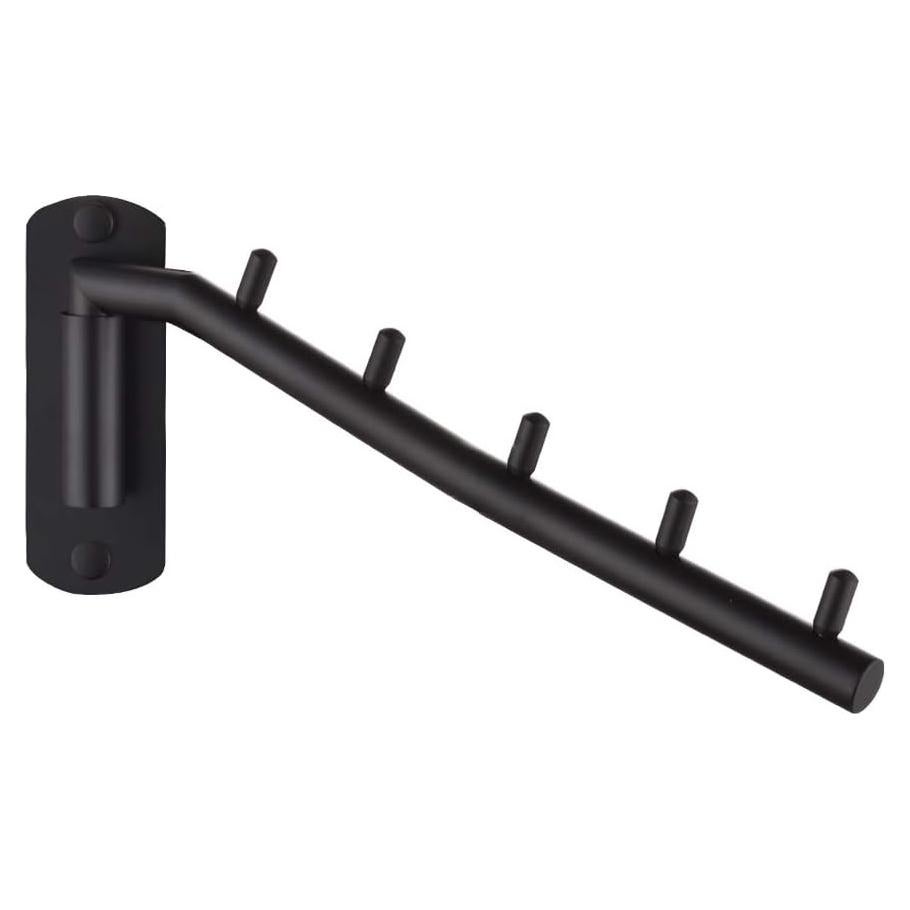 Perchero Plegable JQK de Acero Inoxidable Negro Mate