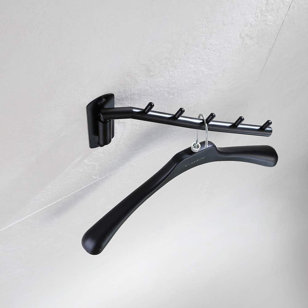 Perchero Plegable JQK de Acero Inoxidable Negro Mate