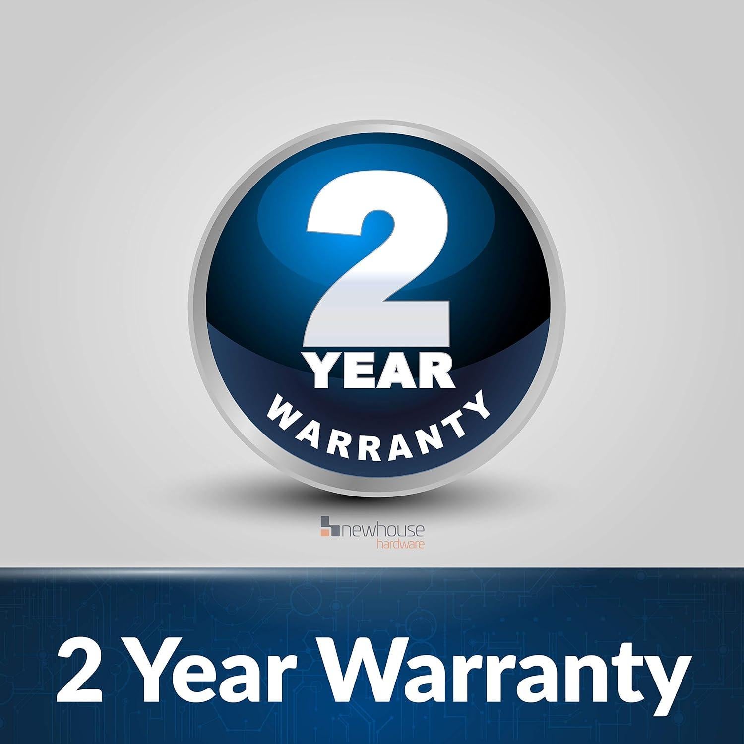 Timbre de puerta Newhouse Hardware CHM2 Blanco 22.86x12.7cm