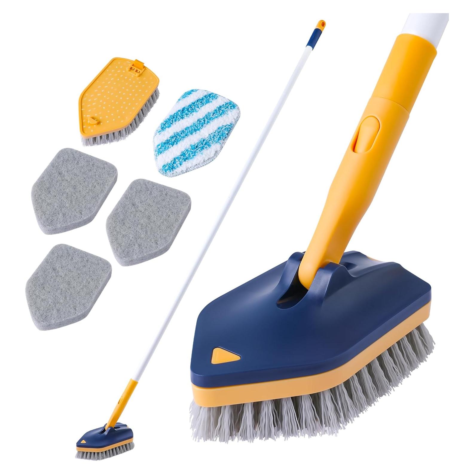 Cepillo Limpiador de Bañera BOOMJOY 147 cm Mango Largo 3 en 1