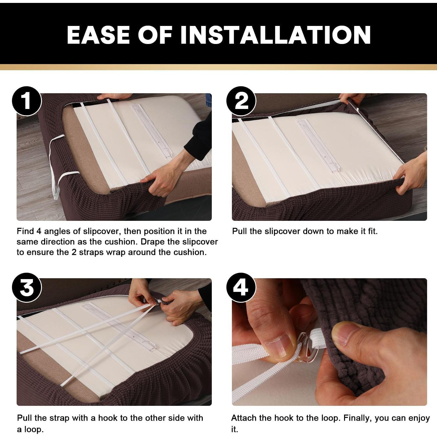 Funda de Cojín PrinceDeco Stretch T Marrón 81-102 cm